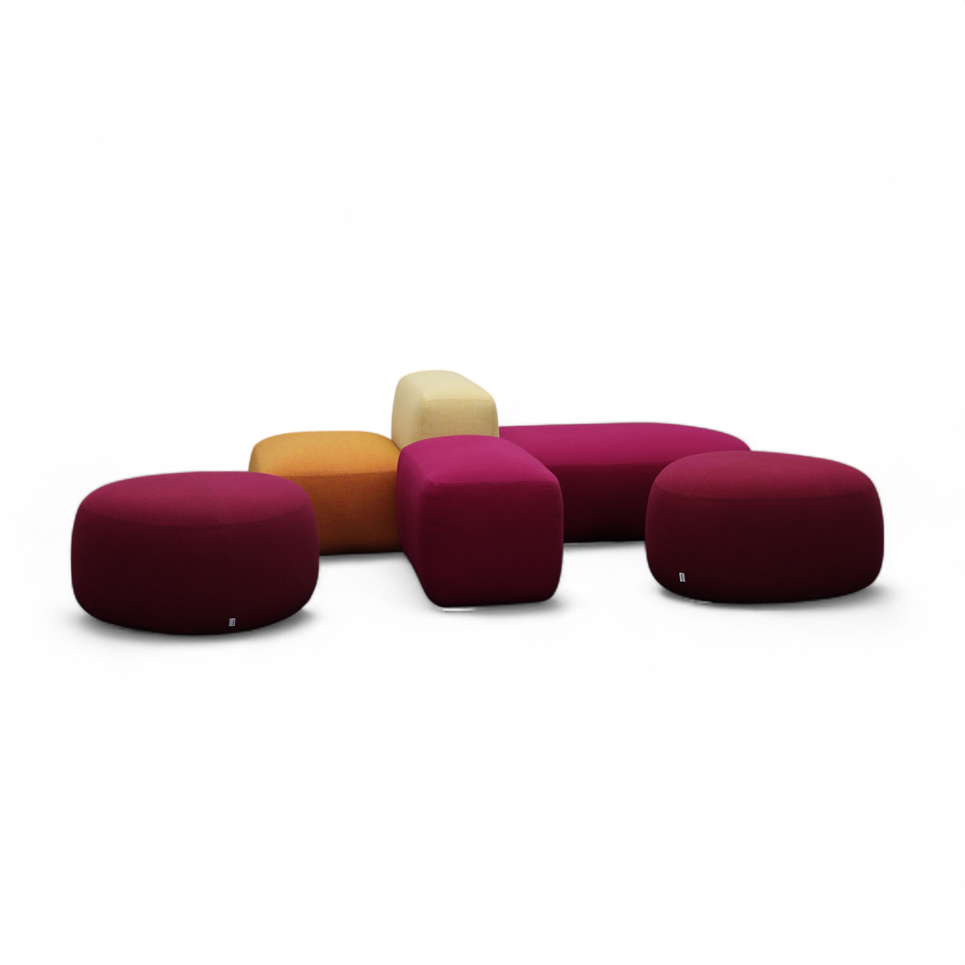Loungeset Lapalma Plus + Kipu Magenta/Schwarz, Gut
