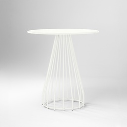 Gartentisch Milani Castore (70x70, Weiss)