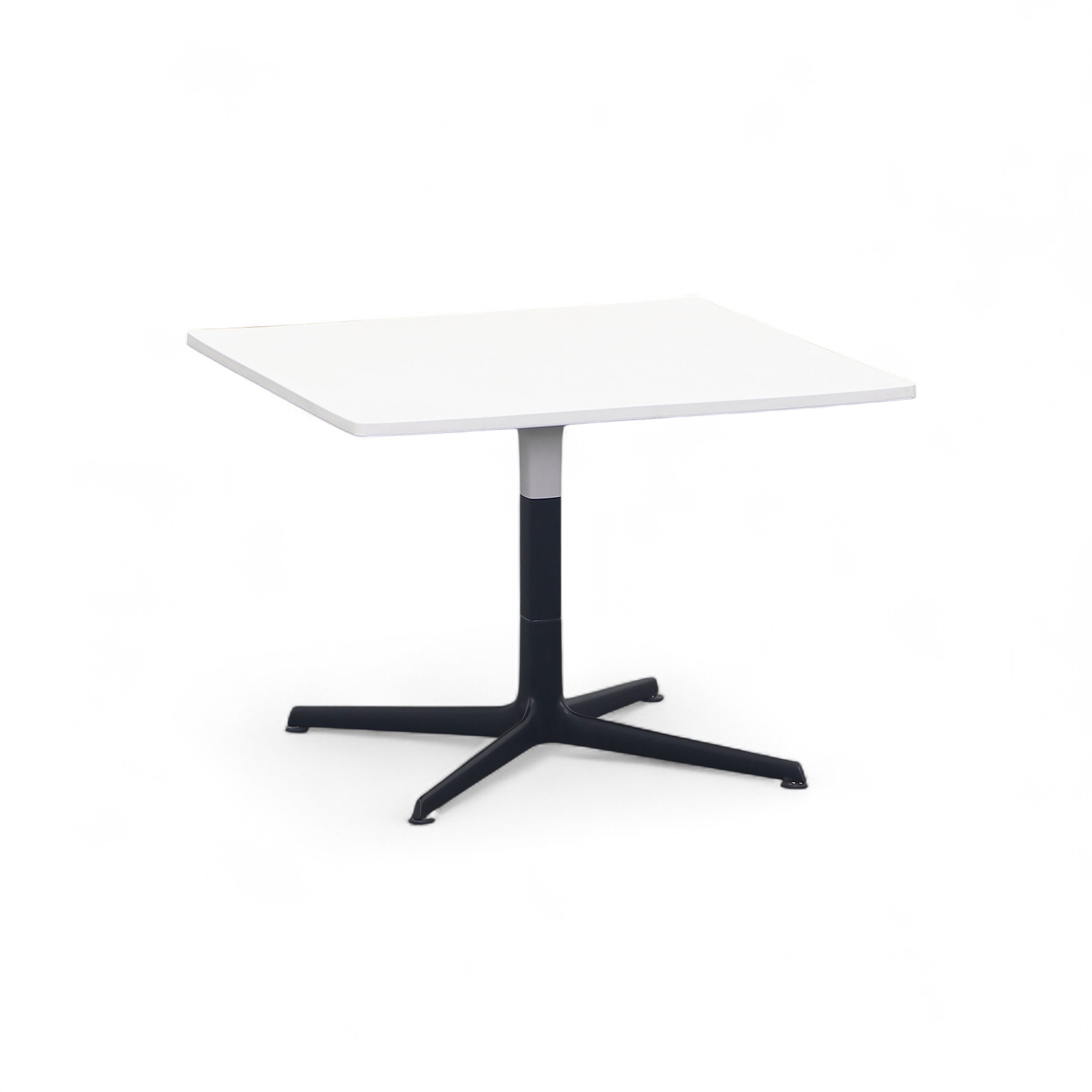 Table basse Arper Ginger 70x70 cm, Blanc/Noir, Carré, Normalement utilisé - Parfait pour le canapé et le salon