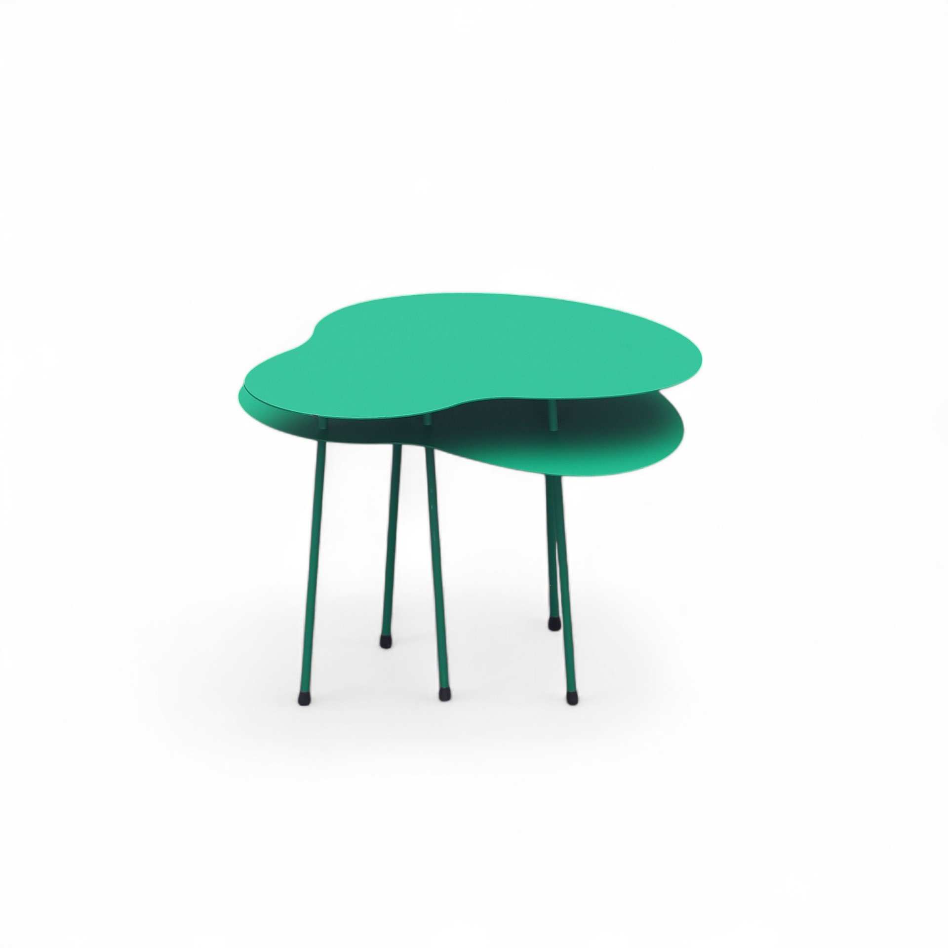 Couchtisch Offecct Amazonas 50x40 cm, Grün, Freiform, Gut - Perfekt für Sofa und Lounge