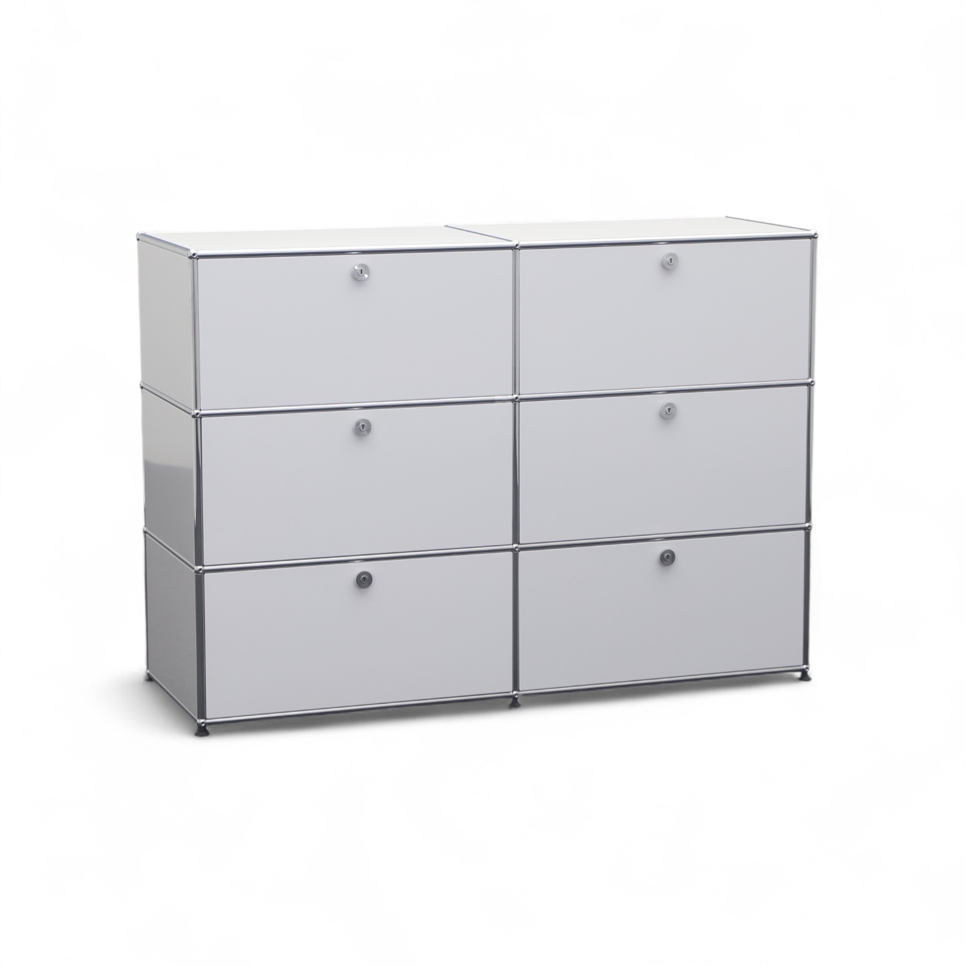 Sideboard USM Haller 150.0 x 50.0 cm, Lichtgrau, Gut - Ideal für Wohnzimmer und Büro
