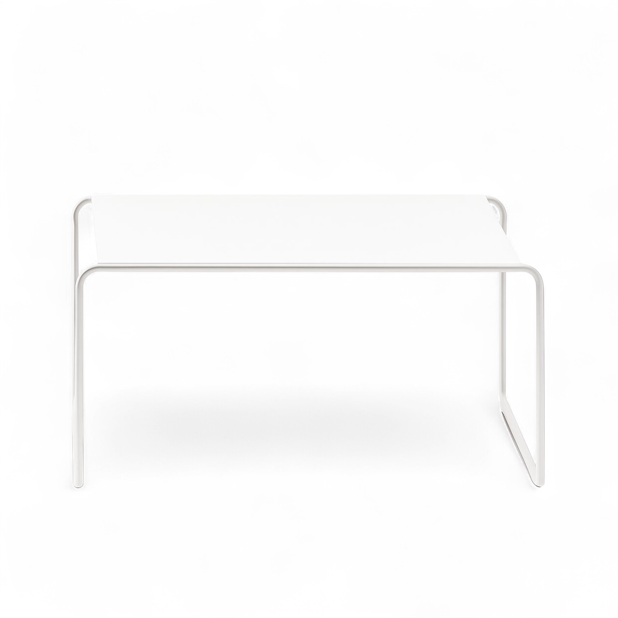 Image of Couchtisch Milani Rock 63x63 cm, Weiss/Weiss, Quadratisch, Neu - Perfekt für Sofa und Lounge