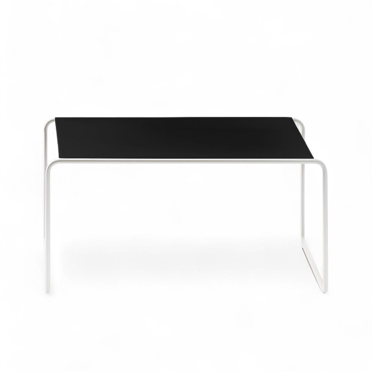Image of Couchtisch Milani Rock 63x63 cm, Schwarz/Weiss, Quadratisch, Neu - Perfekt für Sofa und Lounge