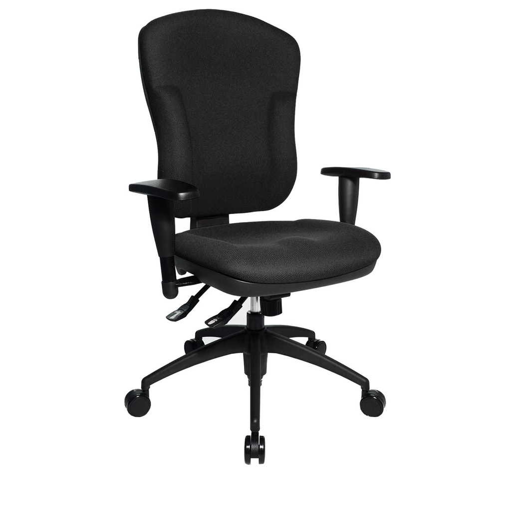 Bürostuhl Topstar Wellpoint 30 SY (Normal gebraucht, Schwarz, mit 3D Armlehnen)