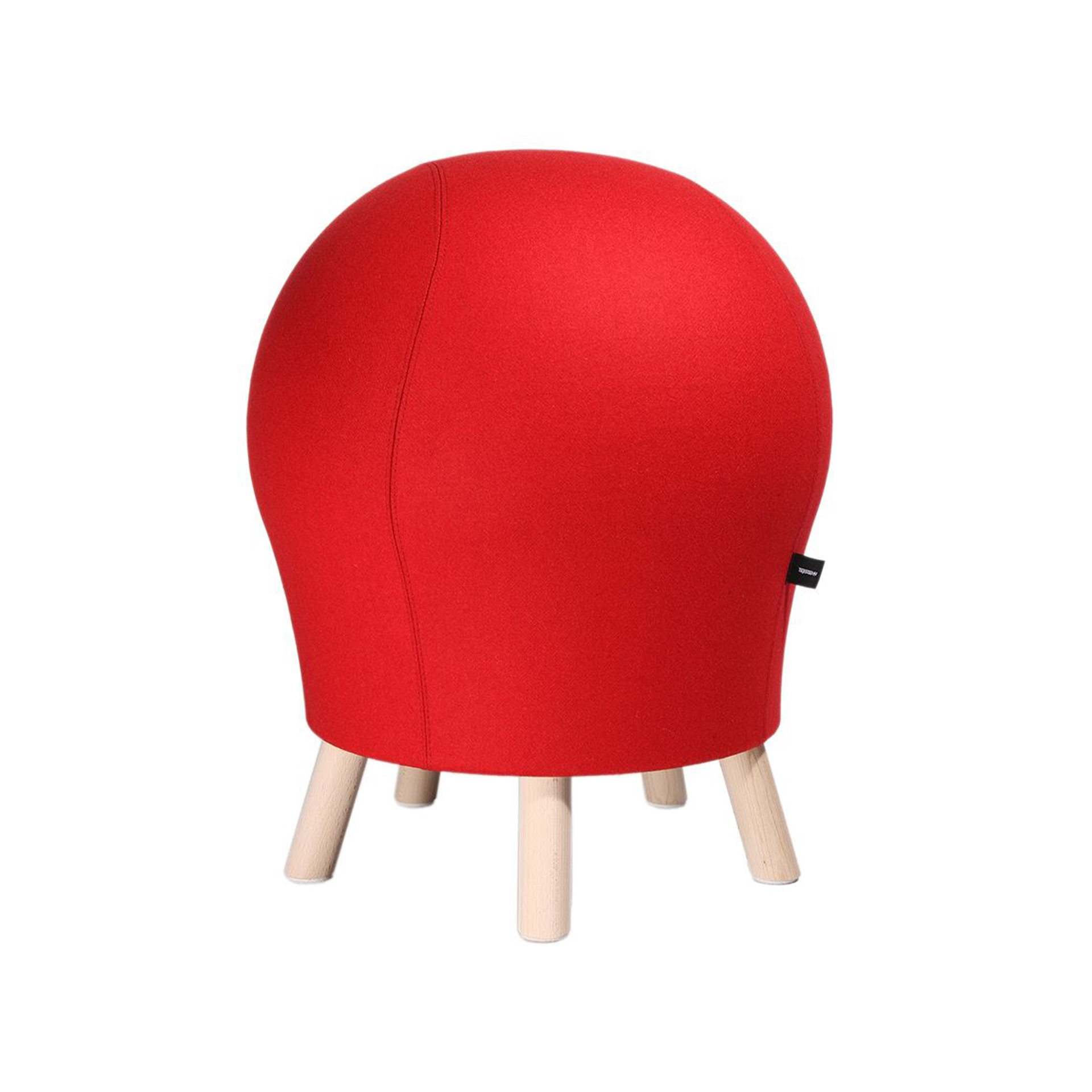Tabouret de bureau Topstar Sitness, Rouge/Hêtre , Nouveau, Ergonomique - optimal pour les postes de travail flexibles