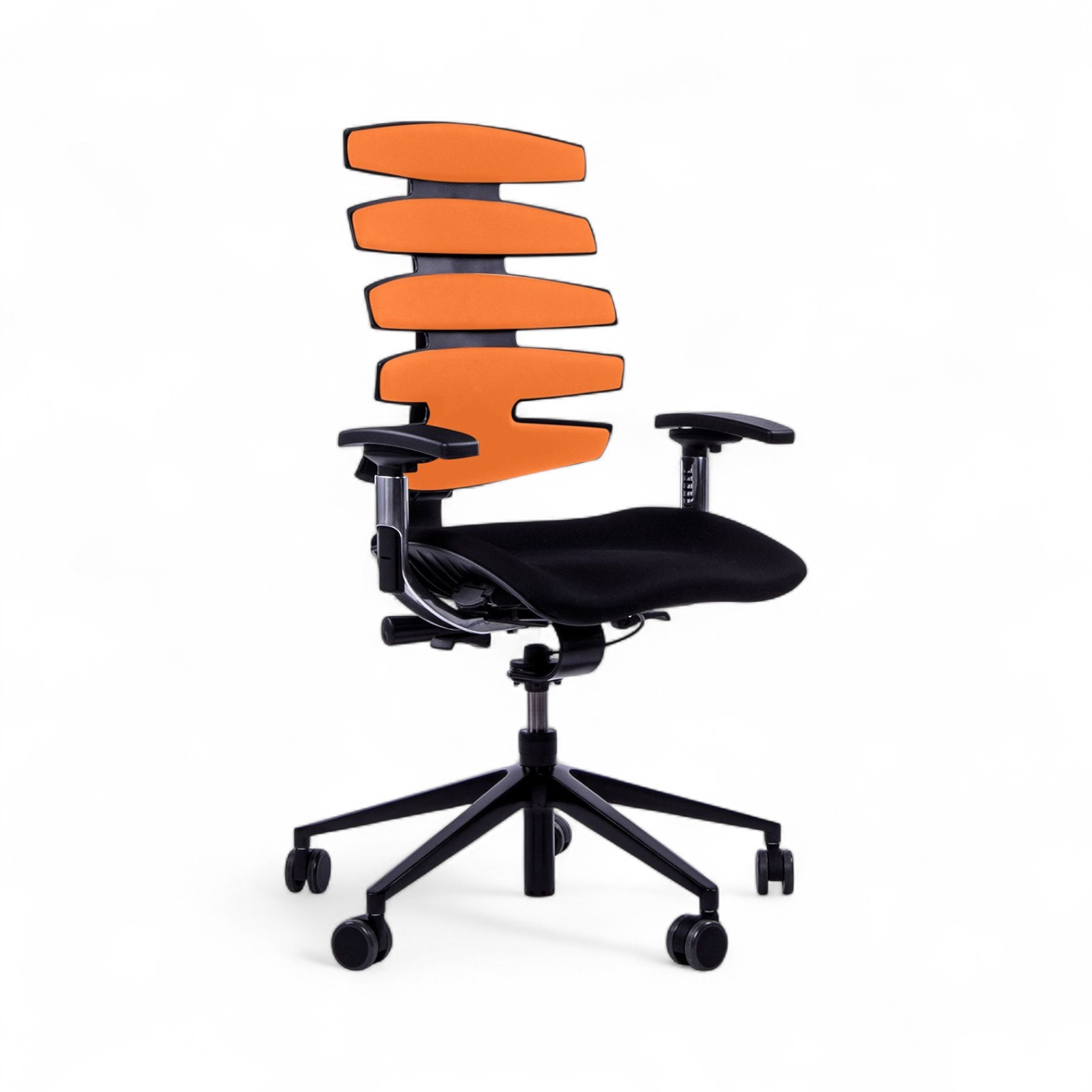 Image of Bürostuhl SitagWave mit 3D Armlehnen, Orange/Schwarz, Neu, Ergonomischer Stuhl - ideal für flexibles Arbeiten