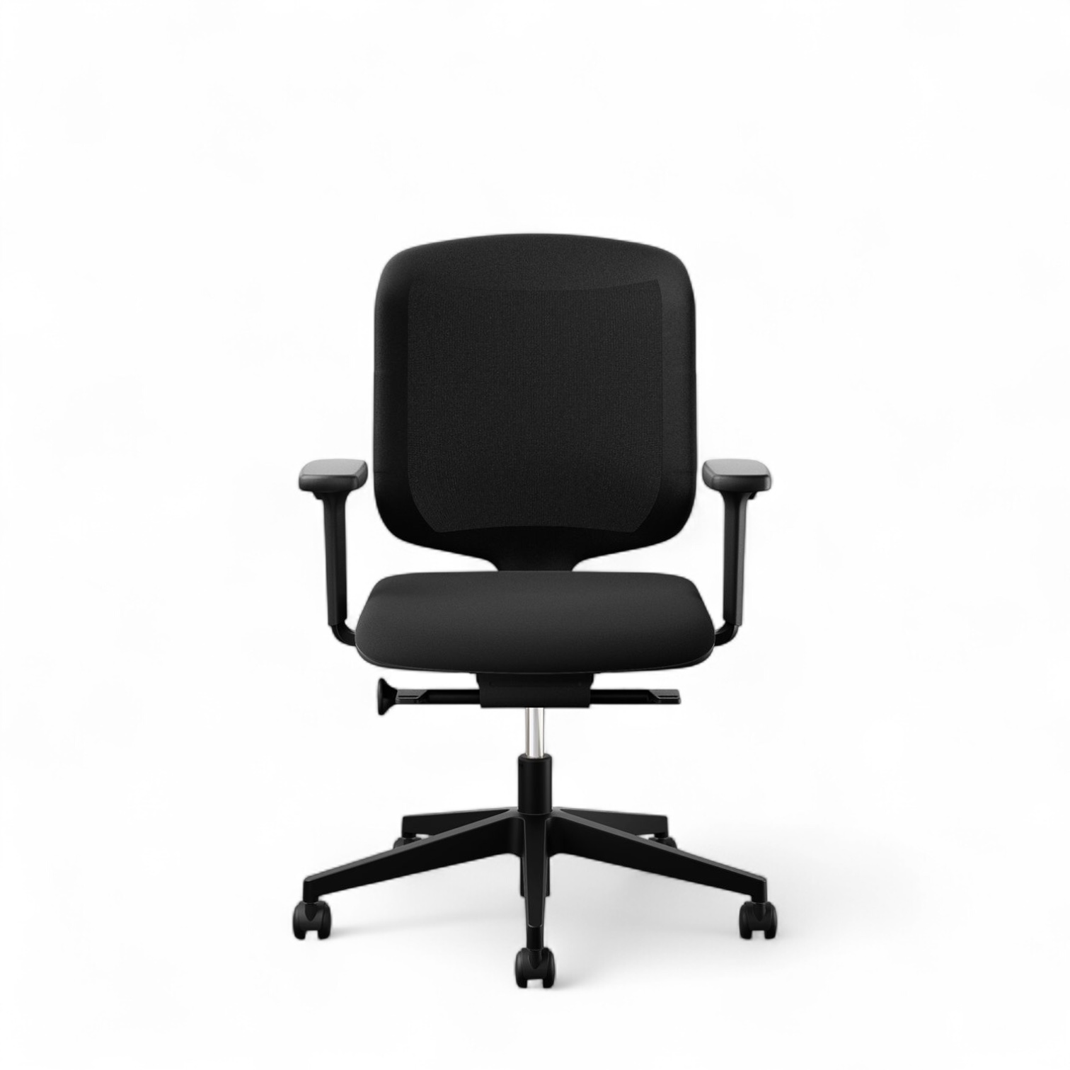 Chaise de bureau Giroflex 434 Chair 2 Go avec accoudoirs 1D, Noir/Noir, Nouveau, Chaise ergonomique - idéale pour un travail flexible