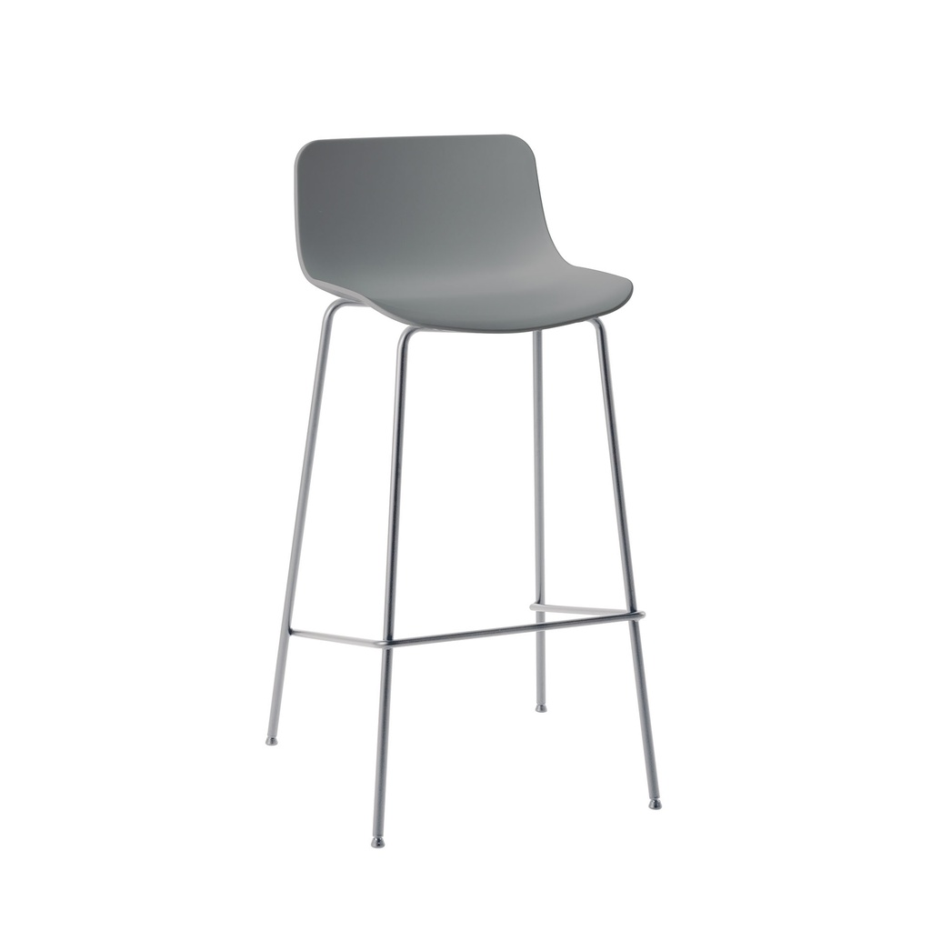 Bar Hocker Milani Stay (Dunkelgrau, Verchromt)