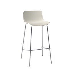 Bar Hocker Milani Stay (Weiss, Verchromt)