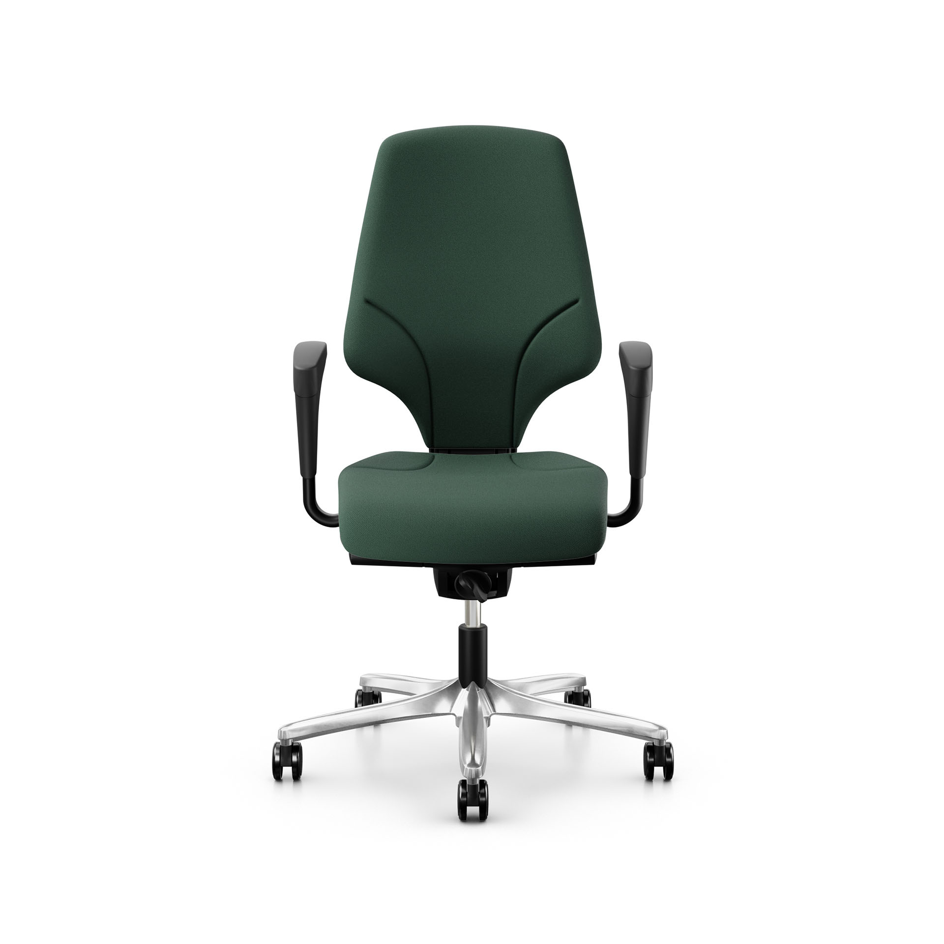 Image of Bürostuhl Giroflex 64-3578 mit 1D Armlehnen, Dunkelgrün/Verchromt, Neu, Ergonomischer Stuhl - ideal für flexibles Arbeiten