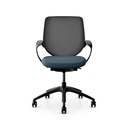 Bürostuhl Giroflex 313 (Blau, Schwarz, mit Netz-Rückenlehne)