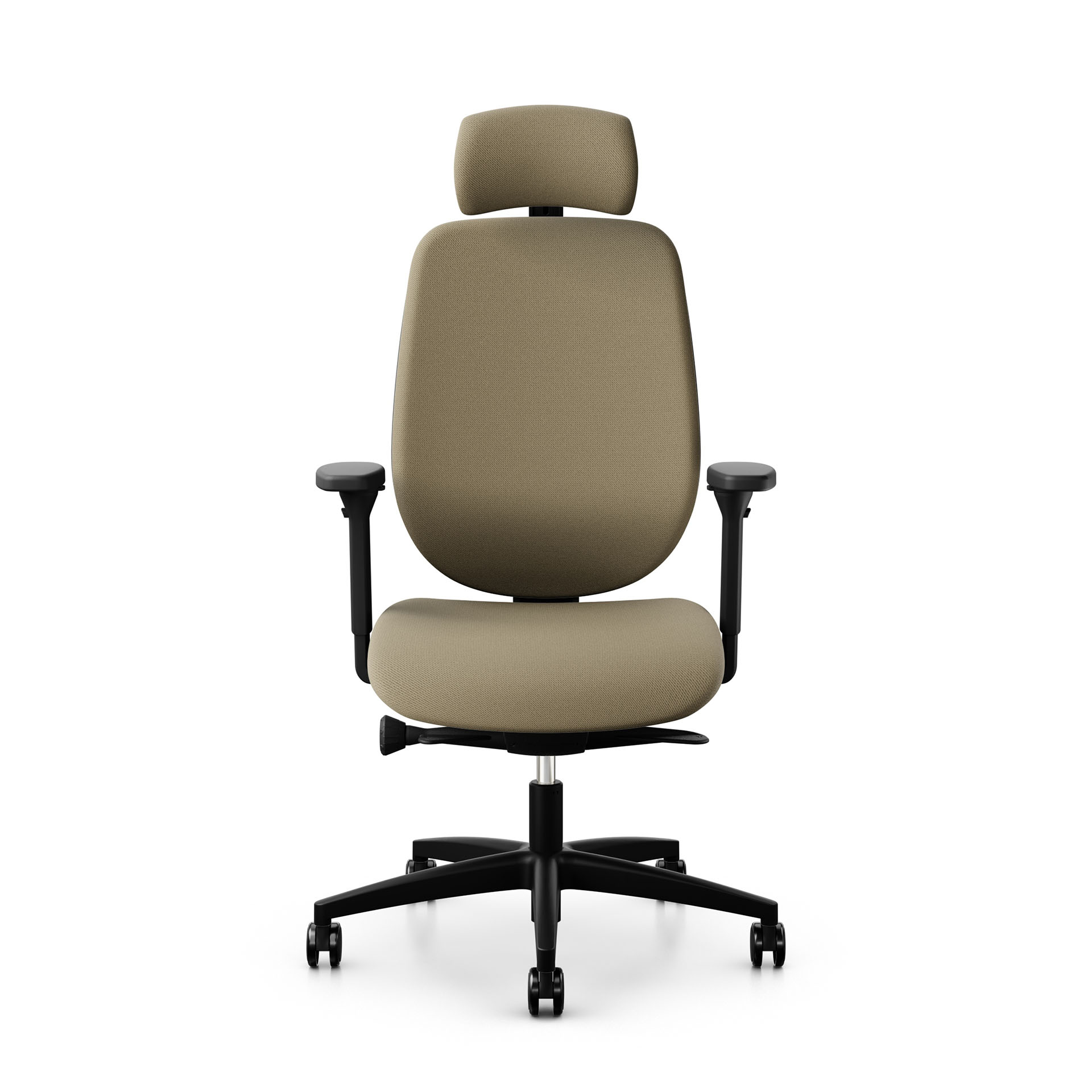 Image of Bürostuhl Giroflex 353 mit Kopfstütze & mit 4D Armlehnen Hellbraun/Schwarz, Neu, Ergonomischer Stuhl - ideal für flexibles Arbeiten