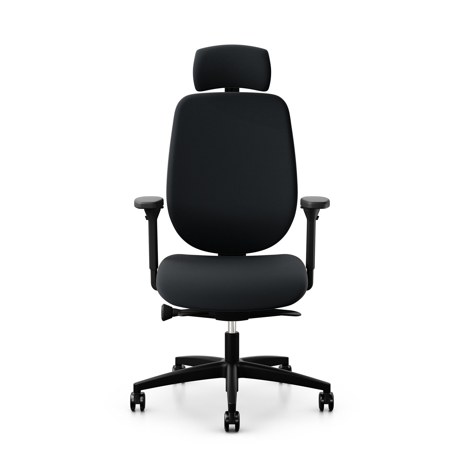 Image of Bürostuhl Giroflex 353 mit Kopfstütze & mit 4D Armlehnen Schwarz/Schwarz, Neu, Ergonomischer Stuhl - ideal für flexibles Arbeiten