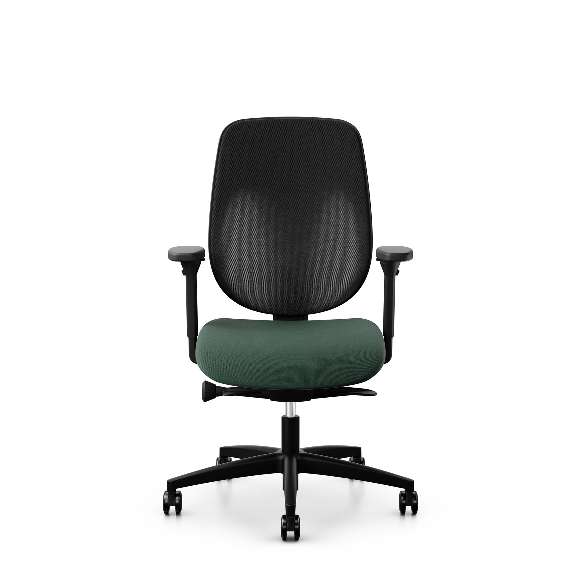 Image of Bürostuhl Giroflex 353 ohne Kopfstütze & mit 4D Armlehnen Dunkelgrün/Schwarz, Neu, Ergonomischer Stuhl - ideal für flexibles Arbeiten