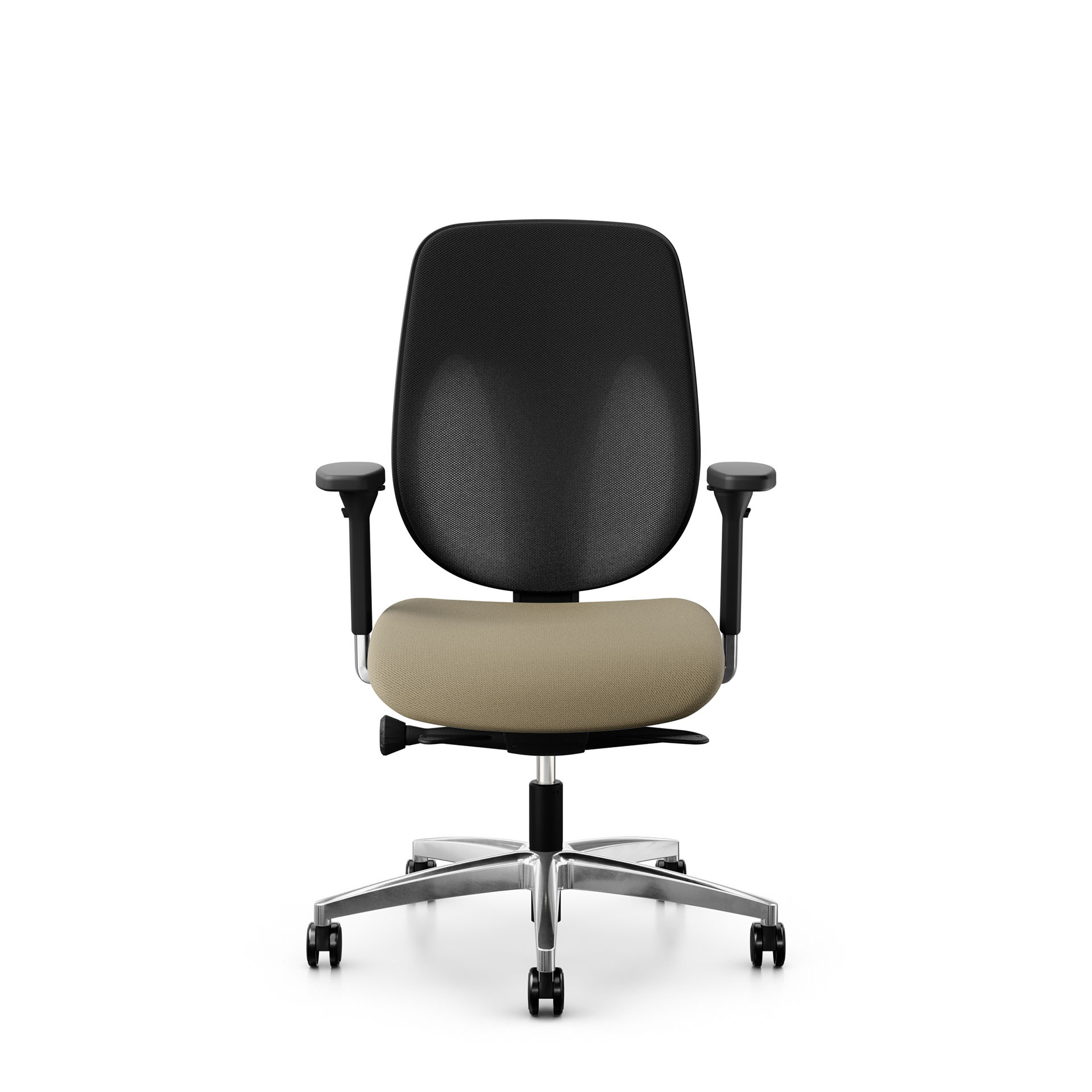 Image of Bürostuhl Giroflex 353 ohne Kopfstütze & mit 4D Armlehnen Hellbraun/Verchromt, Neu, Ergonomischer Stuhl - ideal für flexibles Arbeiten