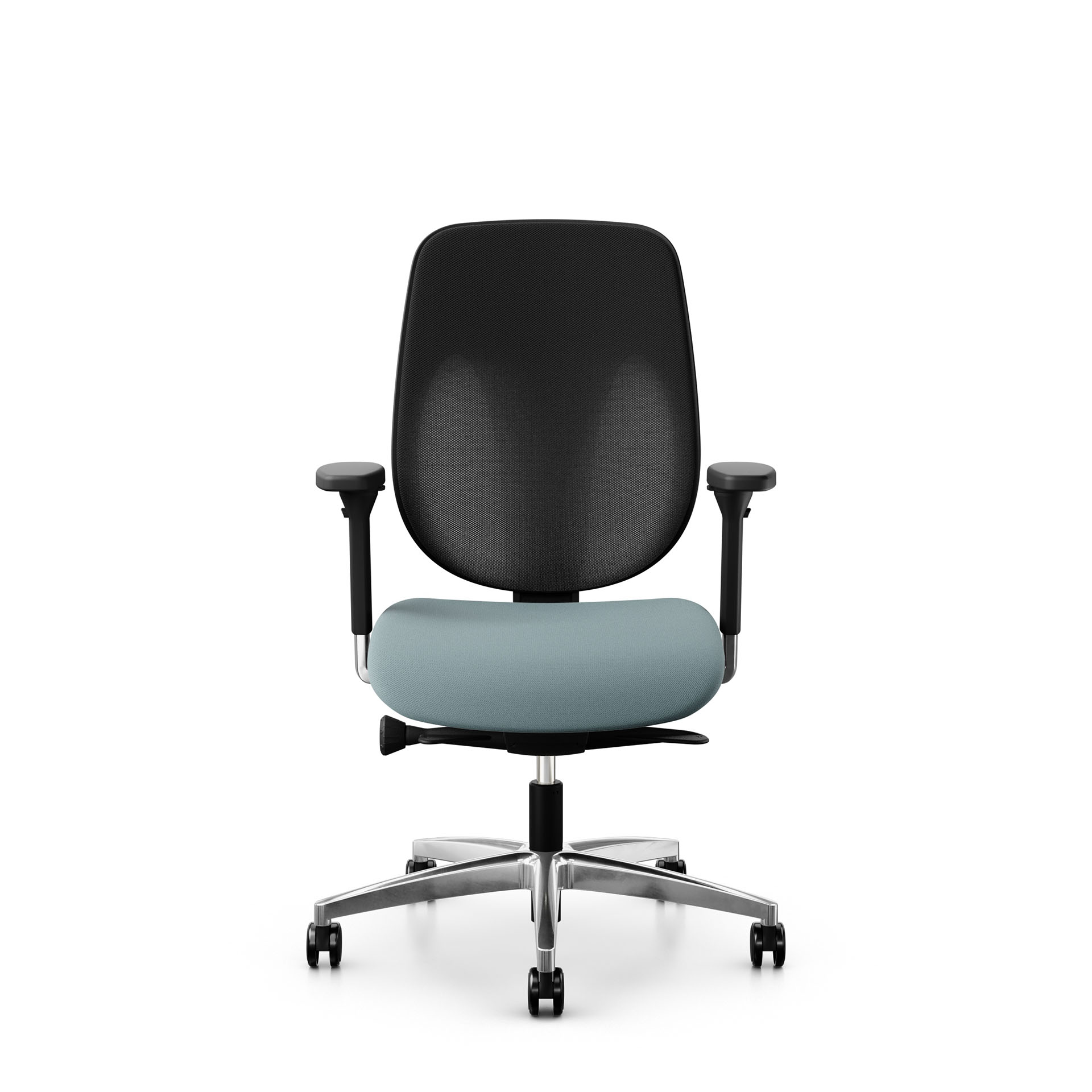 Image of Bürostuhl Giroflex 353 ohne Kopfstütze & mit 4D Armlehnen Hellblau/Verchromt, Neu, Ergonomischer Stuhl - ideal für flexibles Arbeiten
