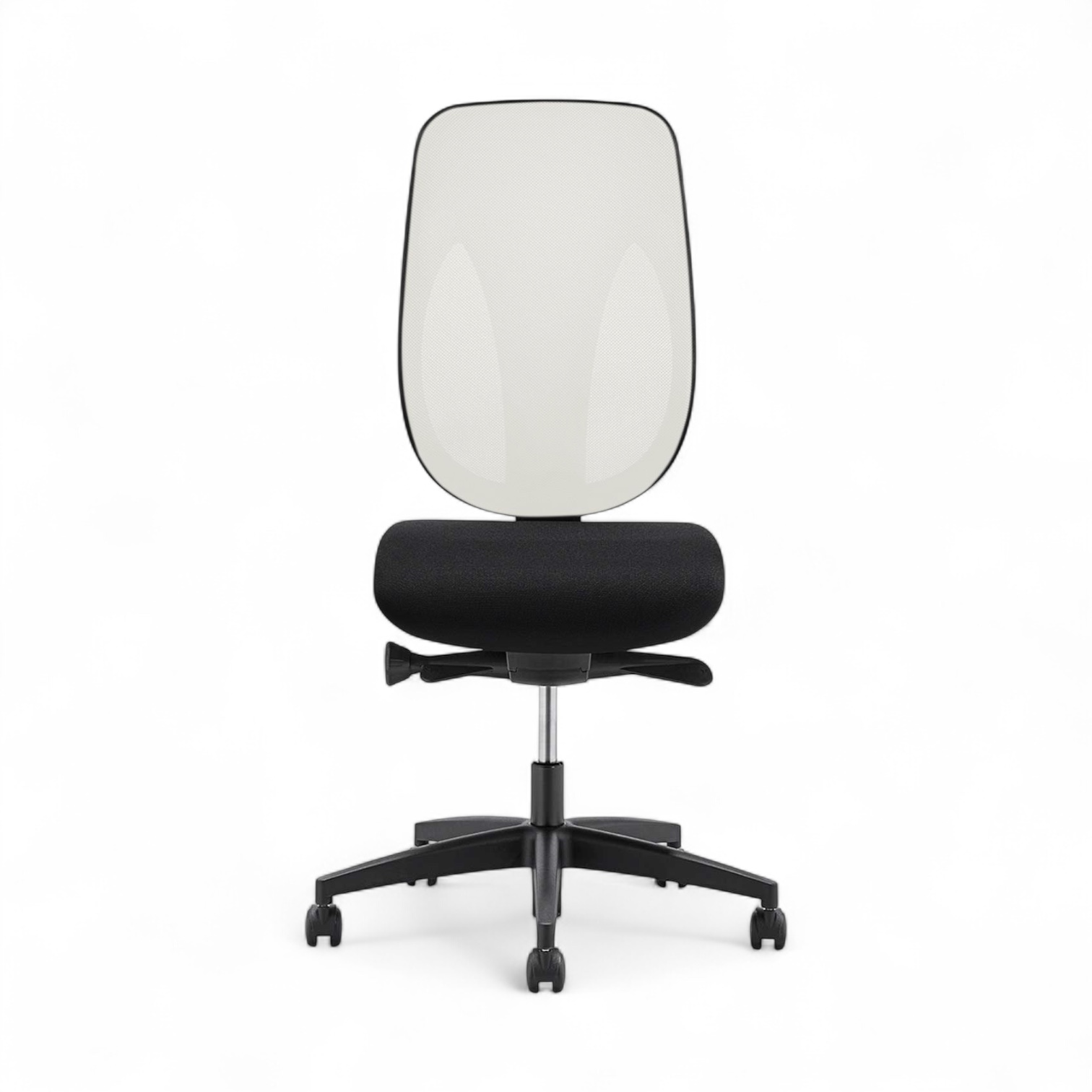 Siège de travail  Giroflex 353-4029 sans appui-tête & sans accoudoirs Blanc/Noir, Nouveau, Chaise ergonomique - idéale pour un travail flexible