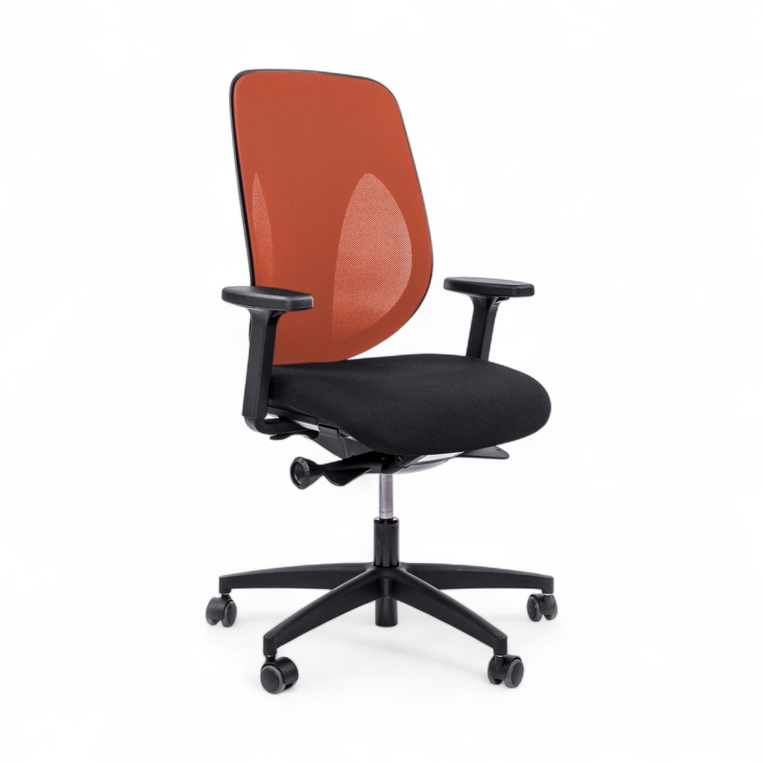 Image of Bürostuhl Giroflex 353-4029 ohne Kopfstütze & mit 2D Armlehnen Orange/Schwarz, Neu, Ergonomischer Stuhl - ideal für flexibles Arbeiten