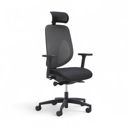Bürostuhl Giroflex 353-4029 (Grau, Neu, mit 2D Armlehnen, mit Kopfstütze)