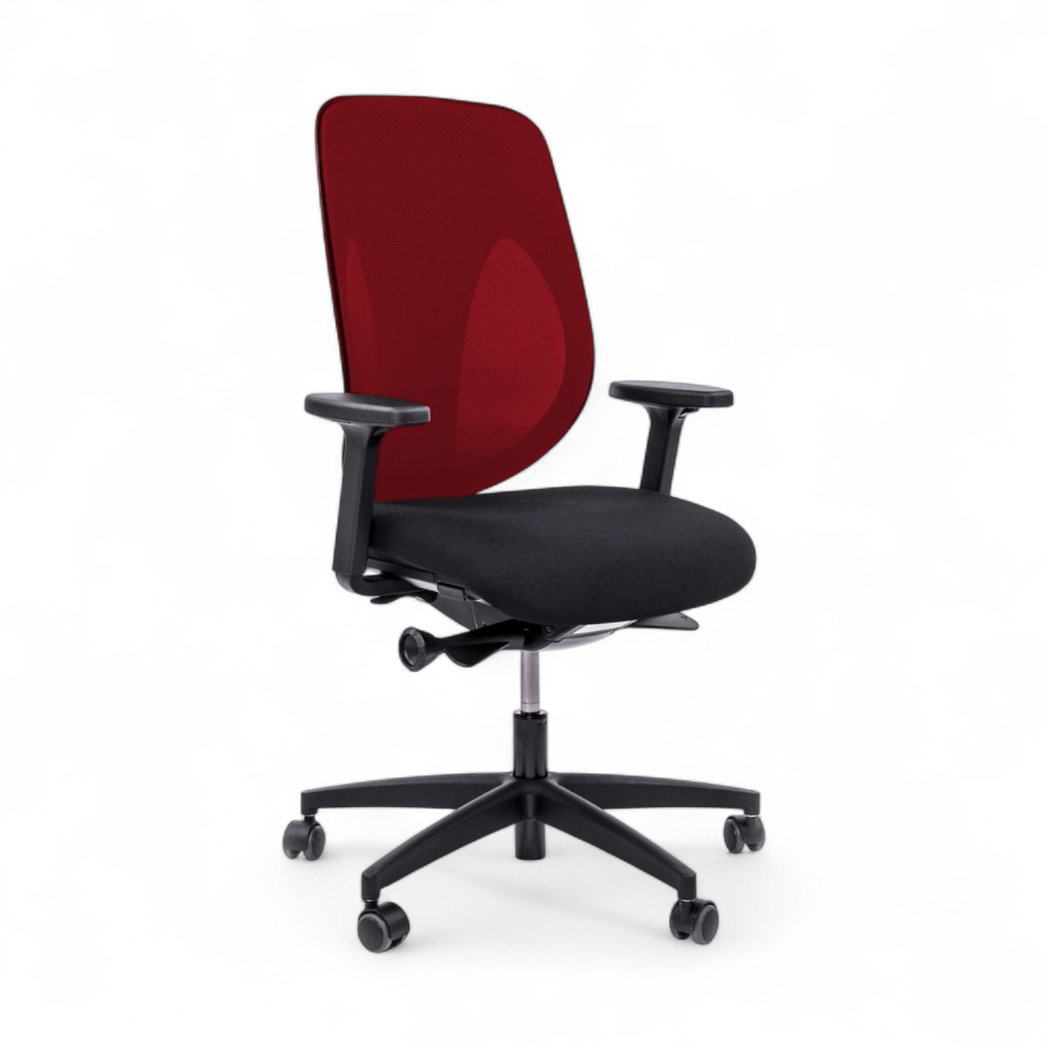 Image of Bürostuhl Giroflex 353-4029 ohne Kopfstütze & mit 2D Armlehnen Rot/Schwarz, Neu, Ergonomischer Stuhl - ideal für flexibles Arbeiten