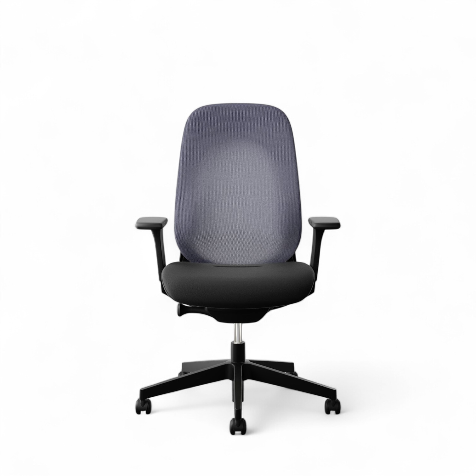 Fauteuil pivotant Giroflex 40-4049 avec accoudoirs 3D, Violet/Noir, Nouveau, Chaise ergonomique - idéale pour un travail flexible