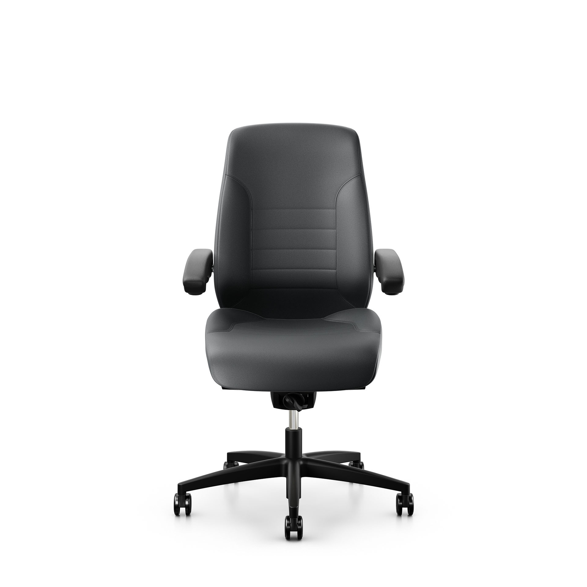 Image of 24h Bürostuhl Giroflex 60 ohne Kopfstütze & mit klappbaren Armlehnen Grau/Schwarz, Neu, Ergonomischer Stuhl - ideal für flexibles Arbeiten