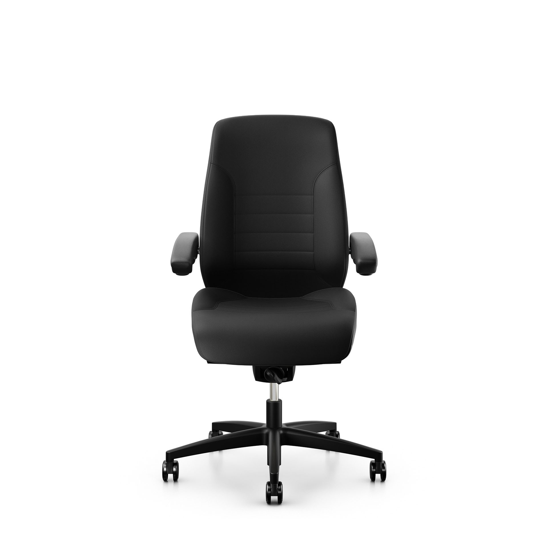 Image of 24h Bürostuhl Giroflex 60 ohne Kopfstütze & mit klappbaren Armlehnen Schwarz/Schwarz, Neu, Ergonomischer Stuhl - ideal für flexibles Arbeiten