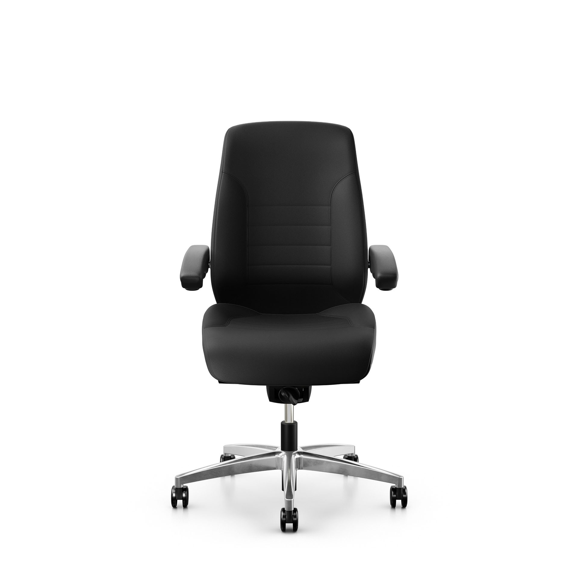 Image of 24h Bürostuhl Giroflex 60 ohne Kopfstütze & mit klappbaren Armlehnen Schwarz/Verchromt, Neu, Ergonomischer Stuhl - ideal für flexibles Arbeiten