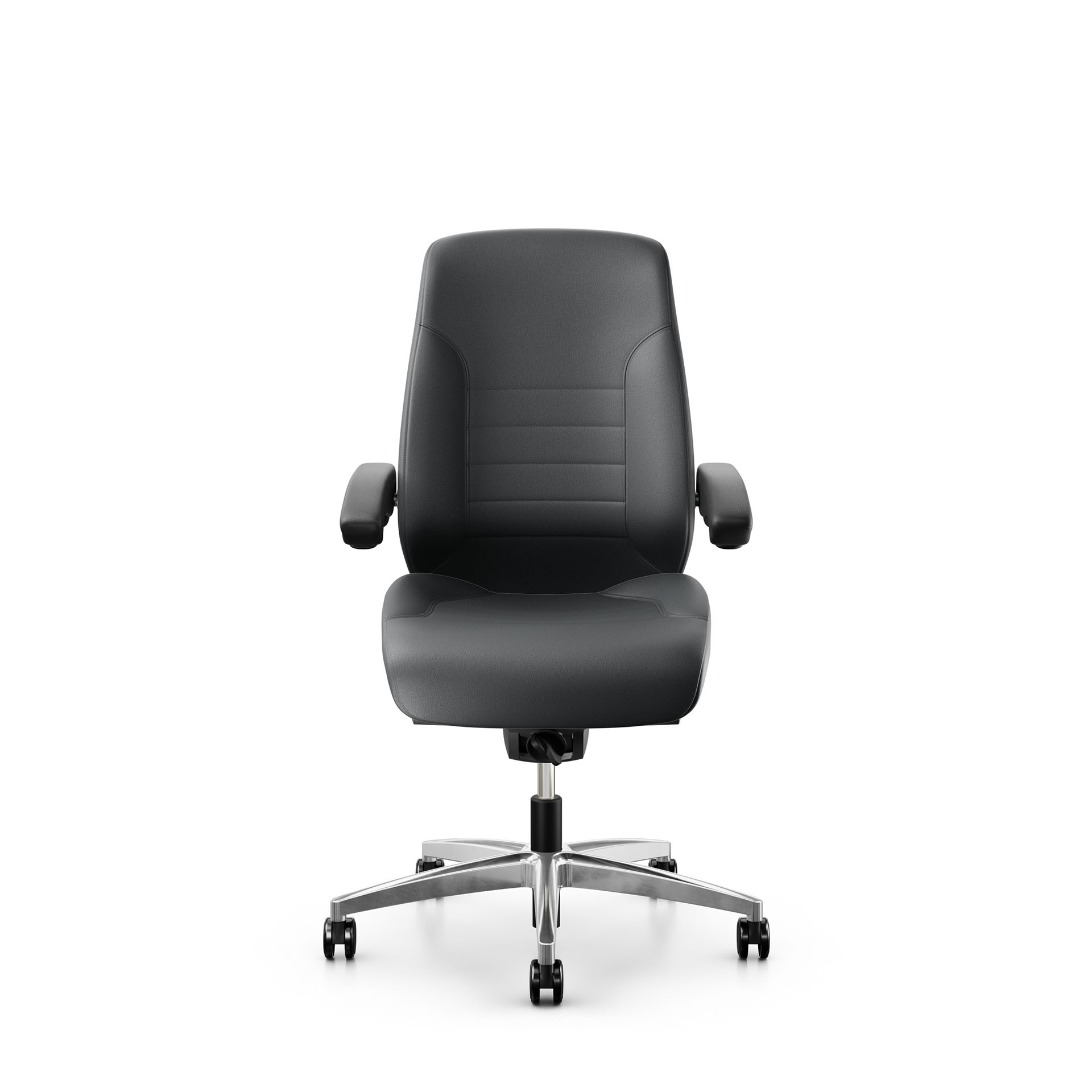 Image of 24h Bürostuhl Giroflex 60 ohne Kopfstütze & mit klappbaren Armlehnen Grau/Verchromt, Neu, Ergonomischer Stuhl - ideal für flexibles Arbeiten