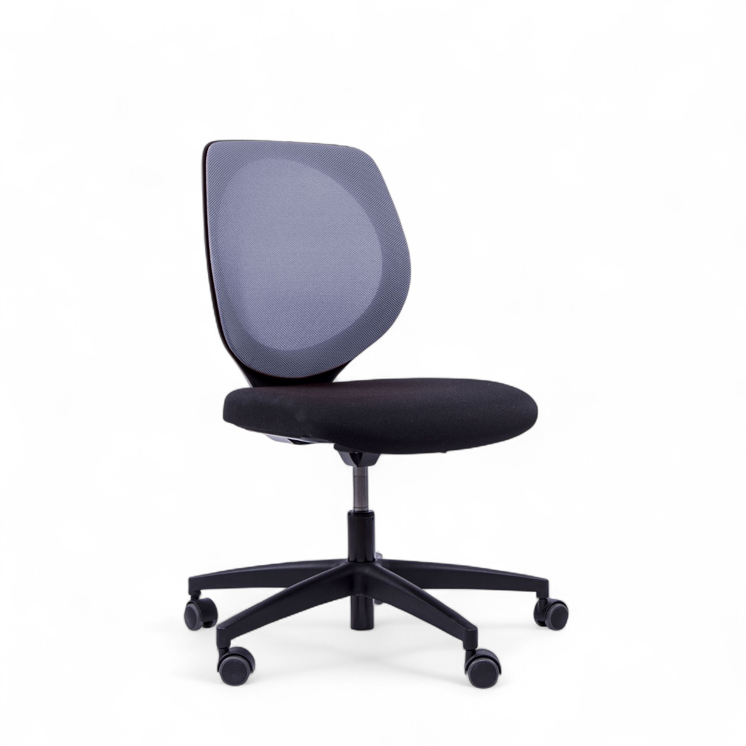 Image of Konferenzstuhl höhenverstellbar Giroflex 353-3018 mit Hartbodenrollen ohne Armlehnen, Violett/Schwarz, Neu - Ergonomisch & Höhenverstellbar