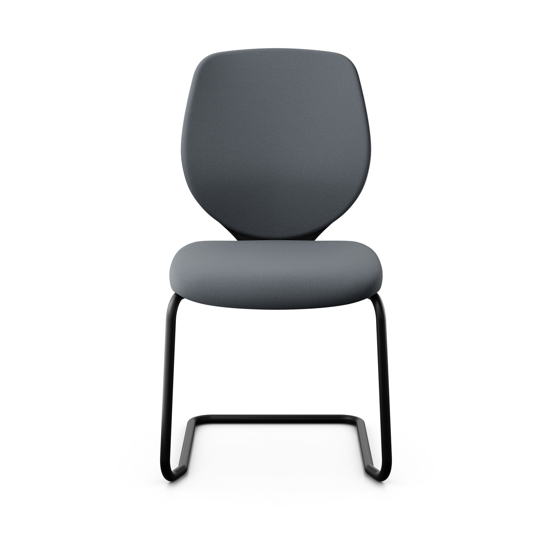 Image of Freischwinger Konferenzstuhl Giroflex 353 ohne Armlehnen, Grau/Schwarz, Neu