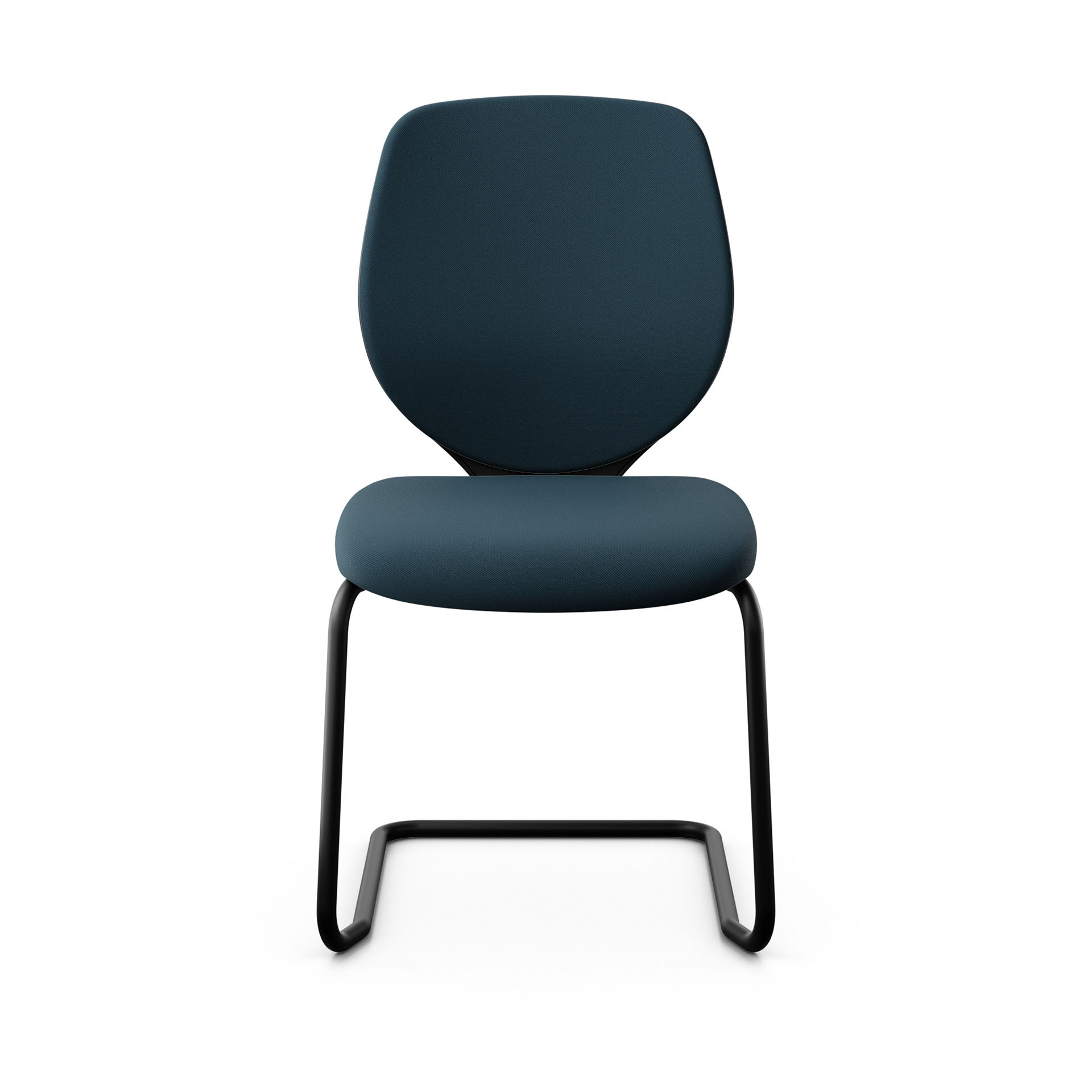 Image of Freischwinger Konferenzstuhl Giroflex 353 ohne Armlehnen, Blau/Schwarz, Neu