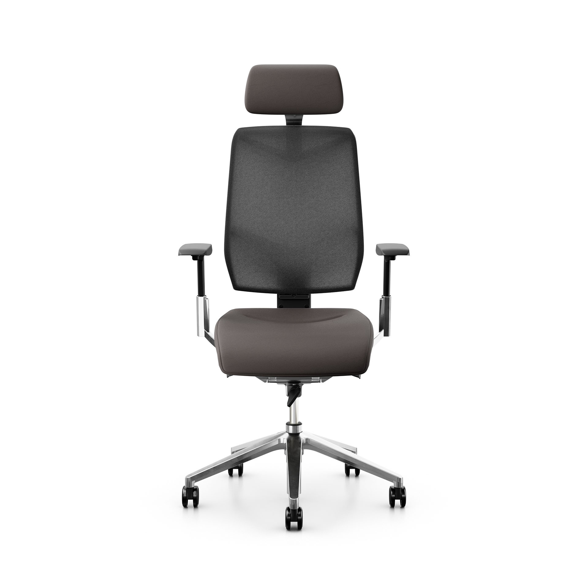 Image of Chefsessel Giroflex 68-3519 mit 3D Armlehnen, Braun/Verchromt, Neu, Ergonomischer Stuhl - ideal für flexibles Arbeiten