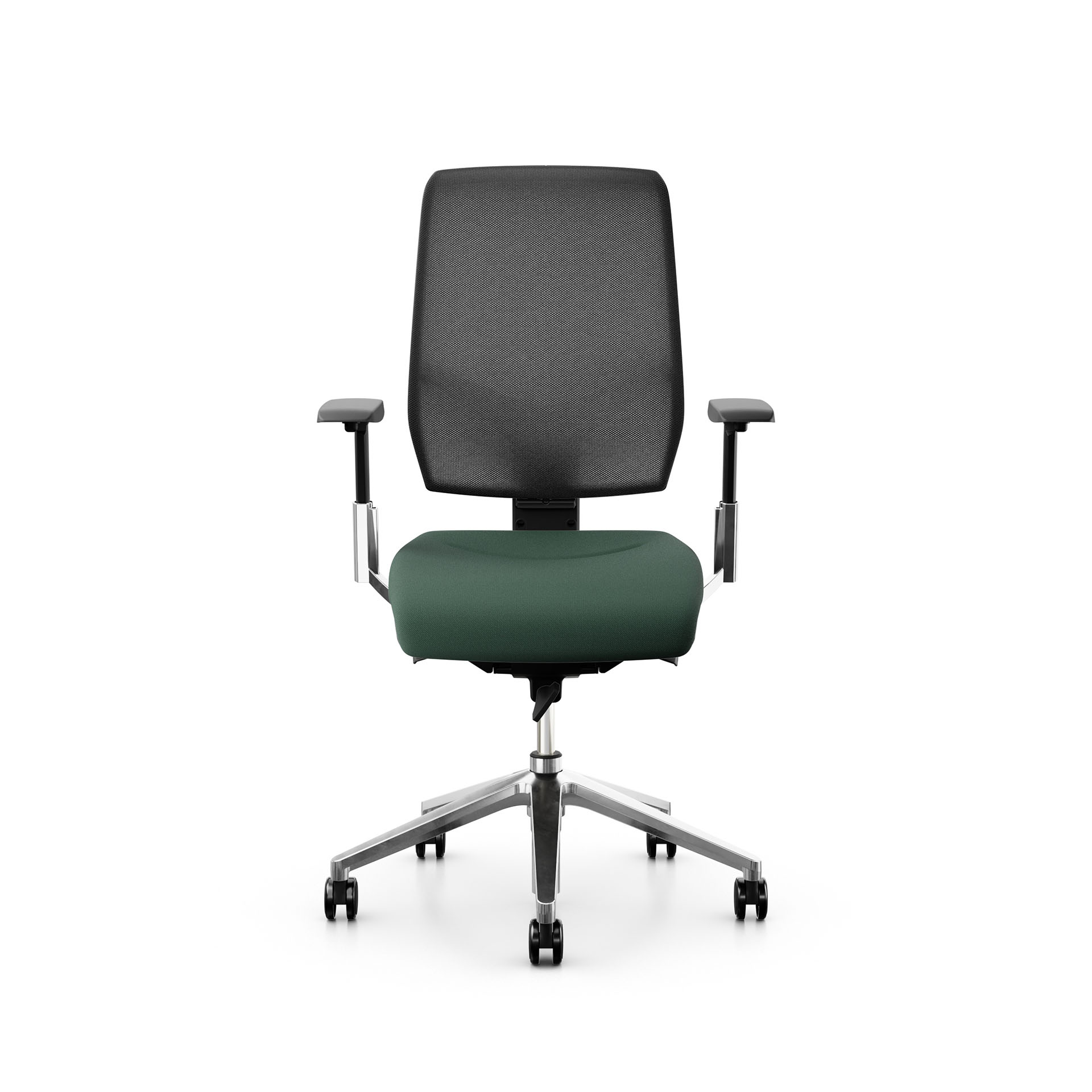 Image of Bürostuhl Giroflex 68-3519 mit 3D Armlehnen, Dunkelgrün/Verchromt, Neu, Ergonomischer Stuhl - ideal für flexibles Arbeiten