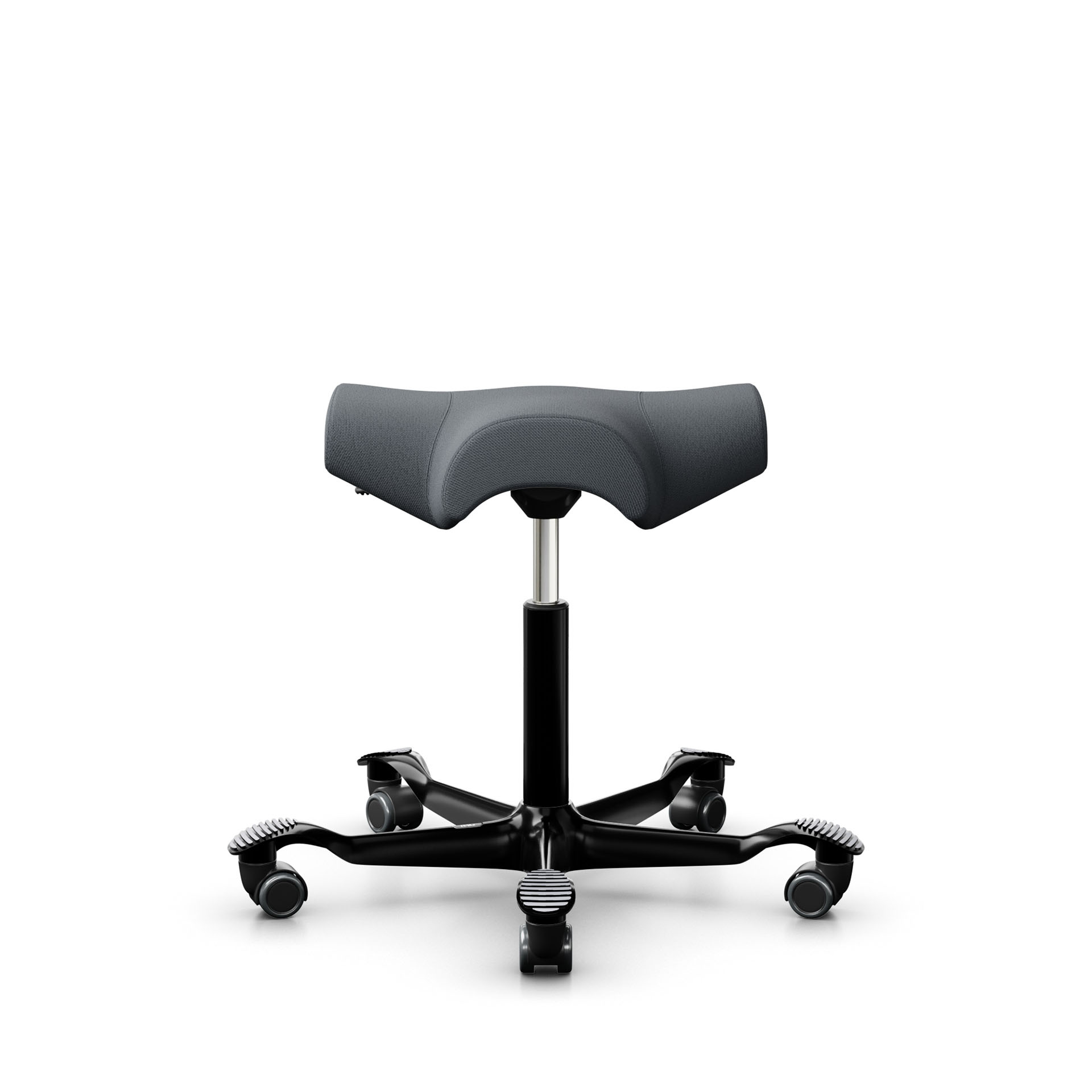 Image of Sattelhocker HAG Capisco 8105 Grau/Schwarz, Hartbodenrollen, Dynamisches Sitzen - optimal für gesundes Sitzen