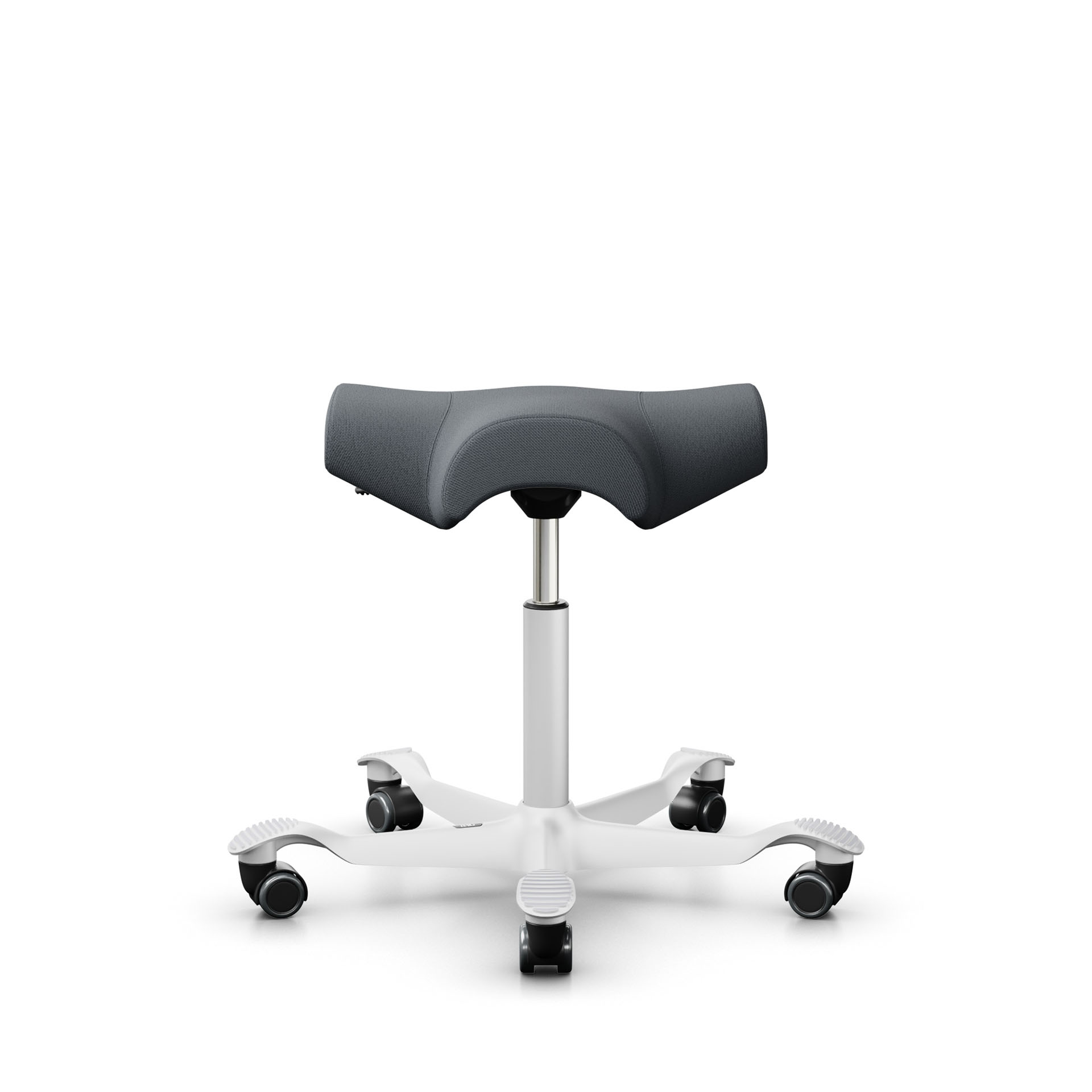Image of Sattelhocker HAG Capisco 8105 Grau/Weiss, Hartbodenrollen, Dynamisches Sitzen - optimal für gesundes Sitzen
