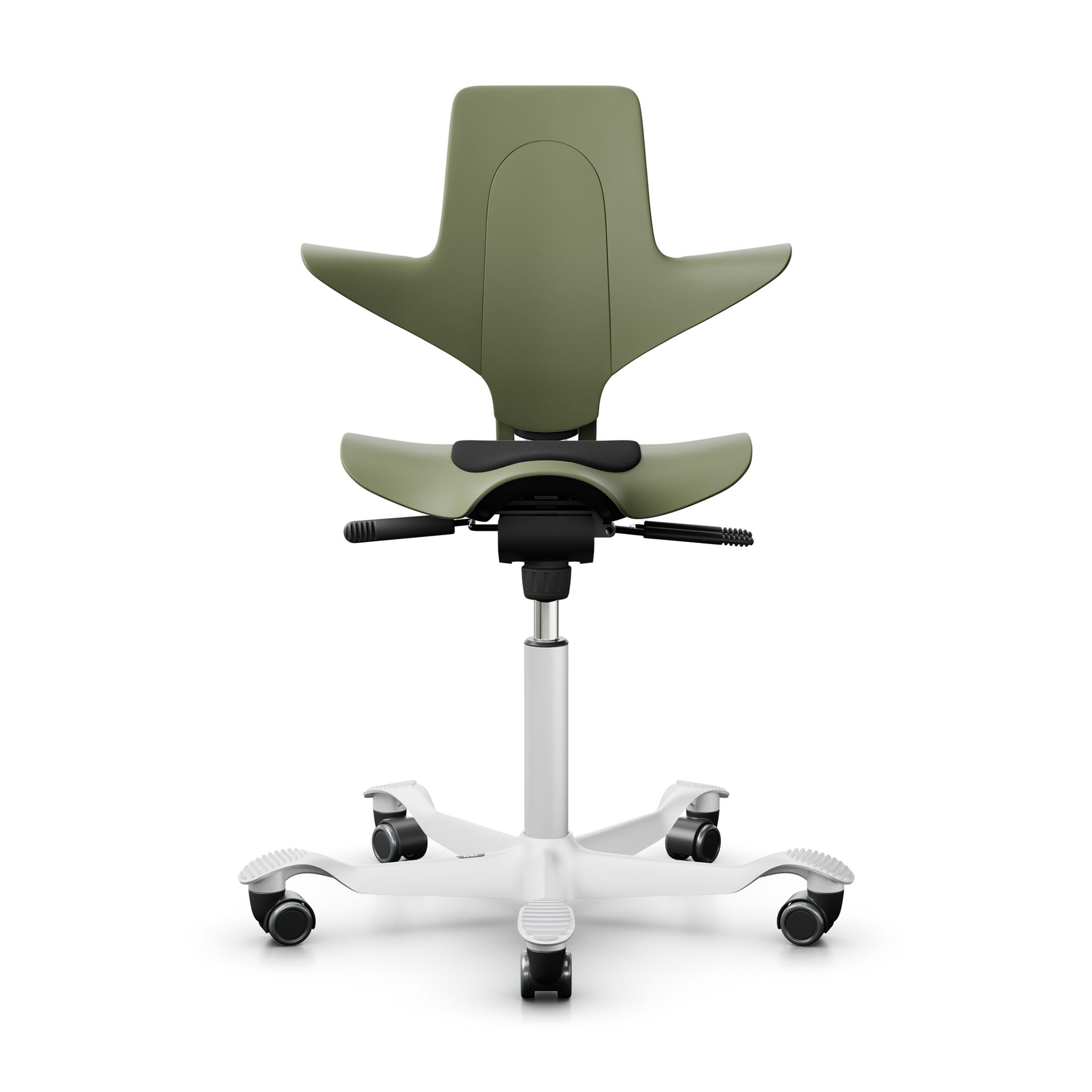 Image of Sattelstuhl HAG Capisco Puls 8010 ohne Armlehnen, Grün/Weiss, Neu, Ergonomischer Stuhl - ideal für flexibles Arbeiten