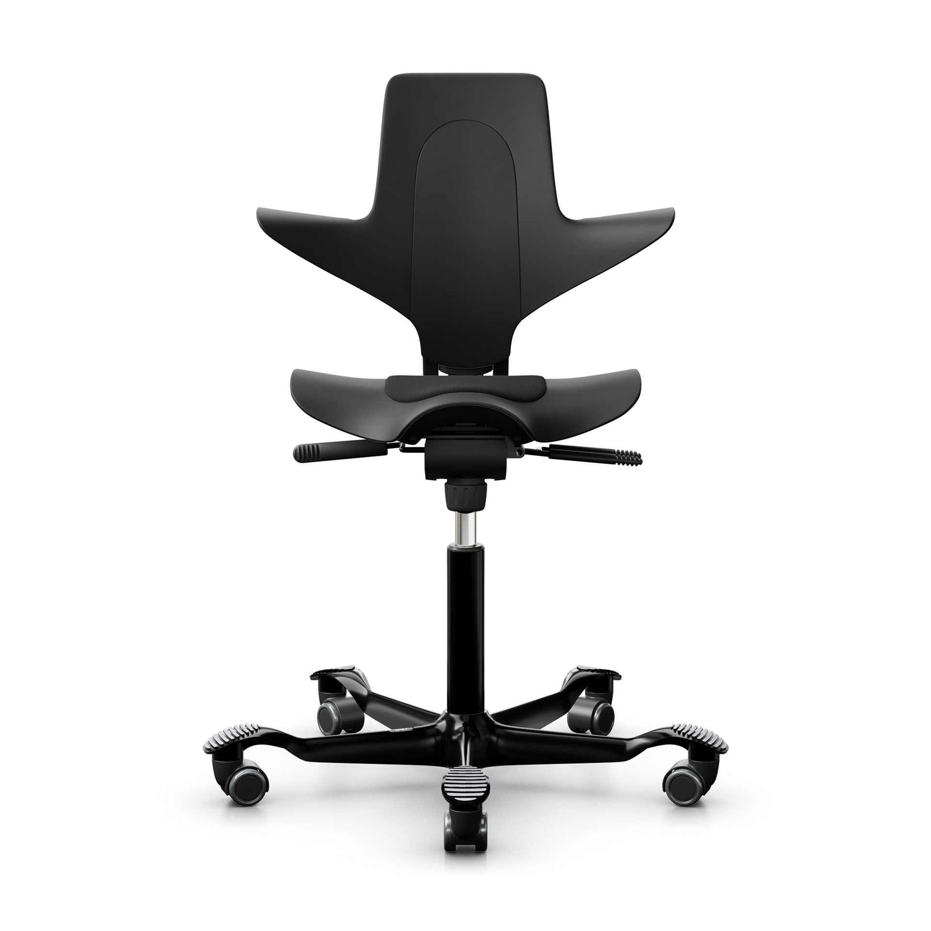 Image of Sattelstuhl HAG Capisco Puls 8010 ohne Armlehnen, Schwarz/Schwarz, Neu, Ergonomischer Stuhl - ideal für flexibles Arbeiten