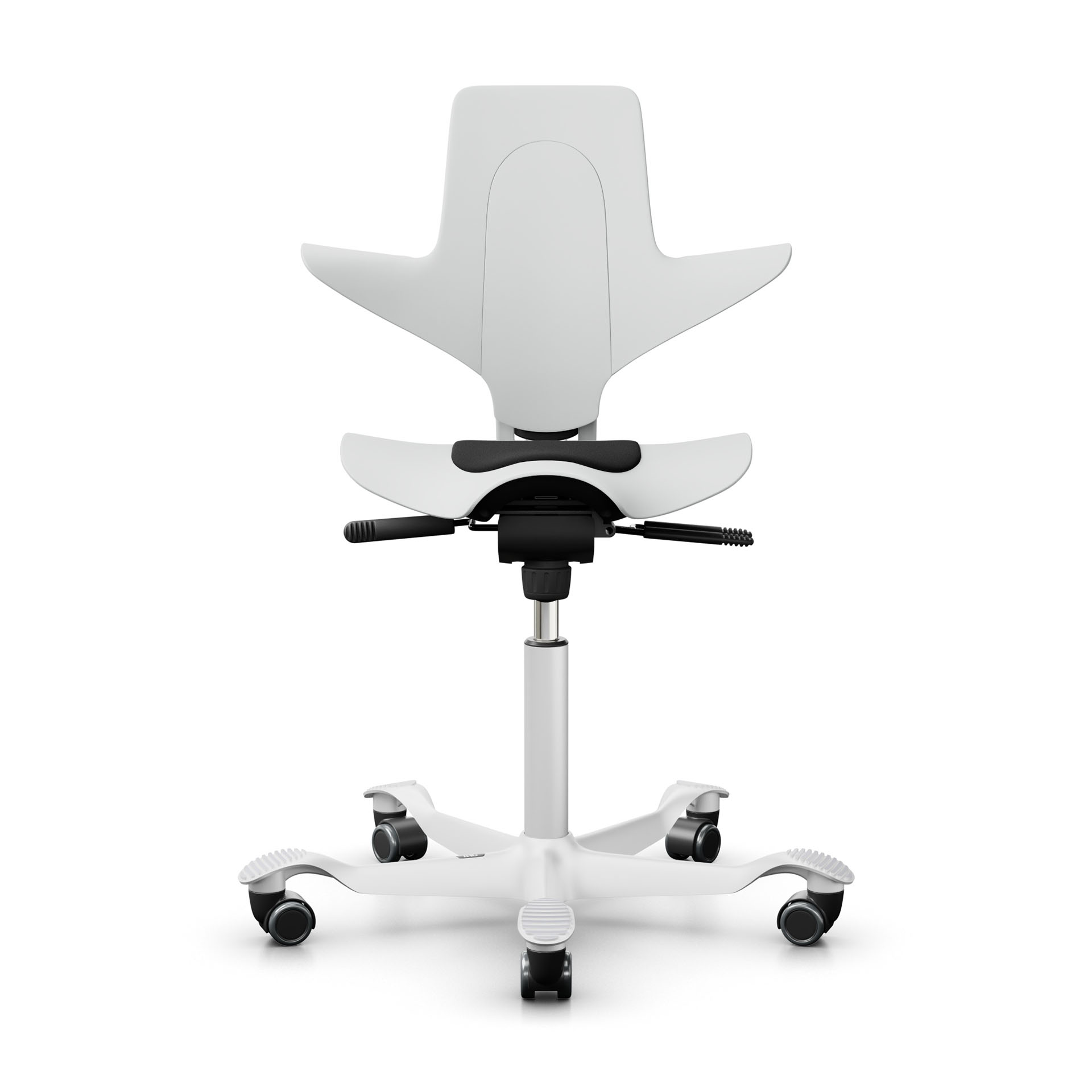 Image of Sattelstuhl HAG Capisco Puls 8010 ohne Armlehnen, Weiss/Weiss, Neu, Ergonomischer Stuhl - ideal für flexibles Arbeiten