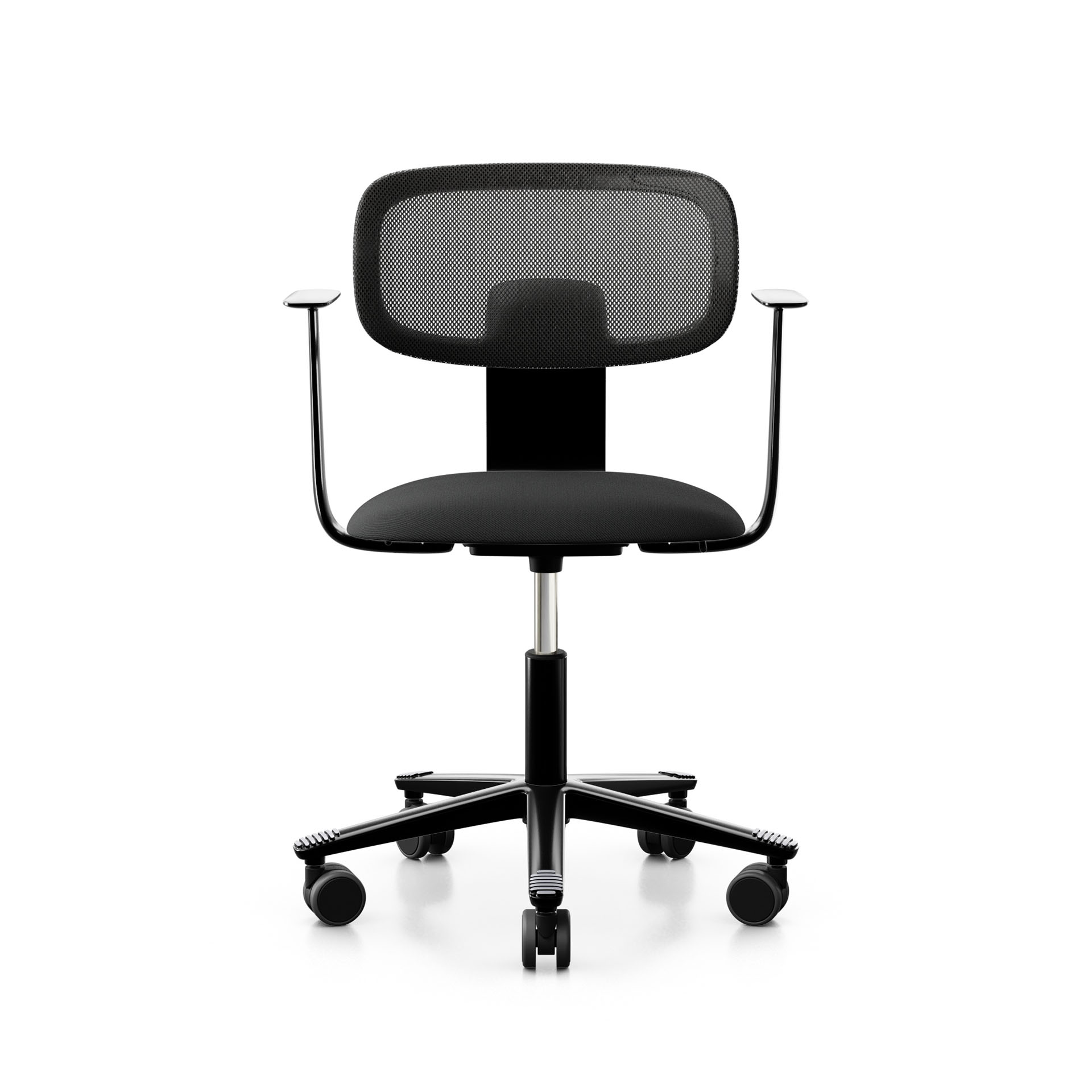 Image of Arbeitsstuhl HAG Tion 2340 Mesh mit Fixarmlehnen, Schwarz/Schwarz, Neu, Ergonomischer Stuhl - ideal für flexibles Arbeiten