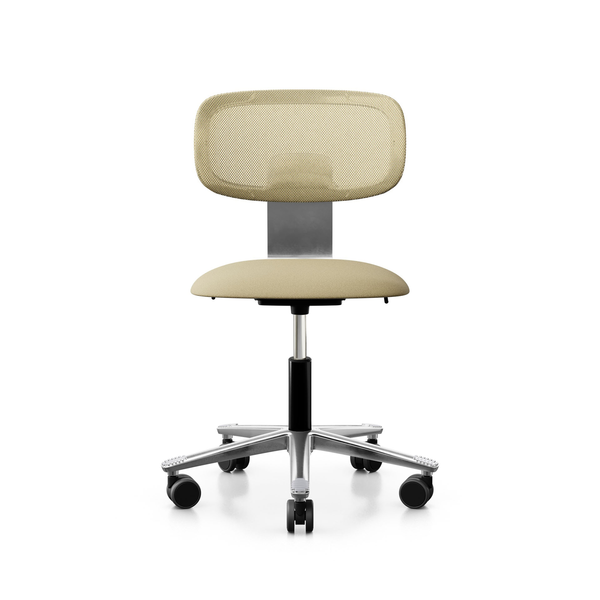 Image of Arbeitsstuhl HAG Tion 2340 Mesh ohne Armlehnen, Gelb/Verchromt, Neu, Ergonomischer Stuhl - ideal für flexibles Arbeiten