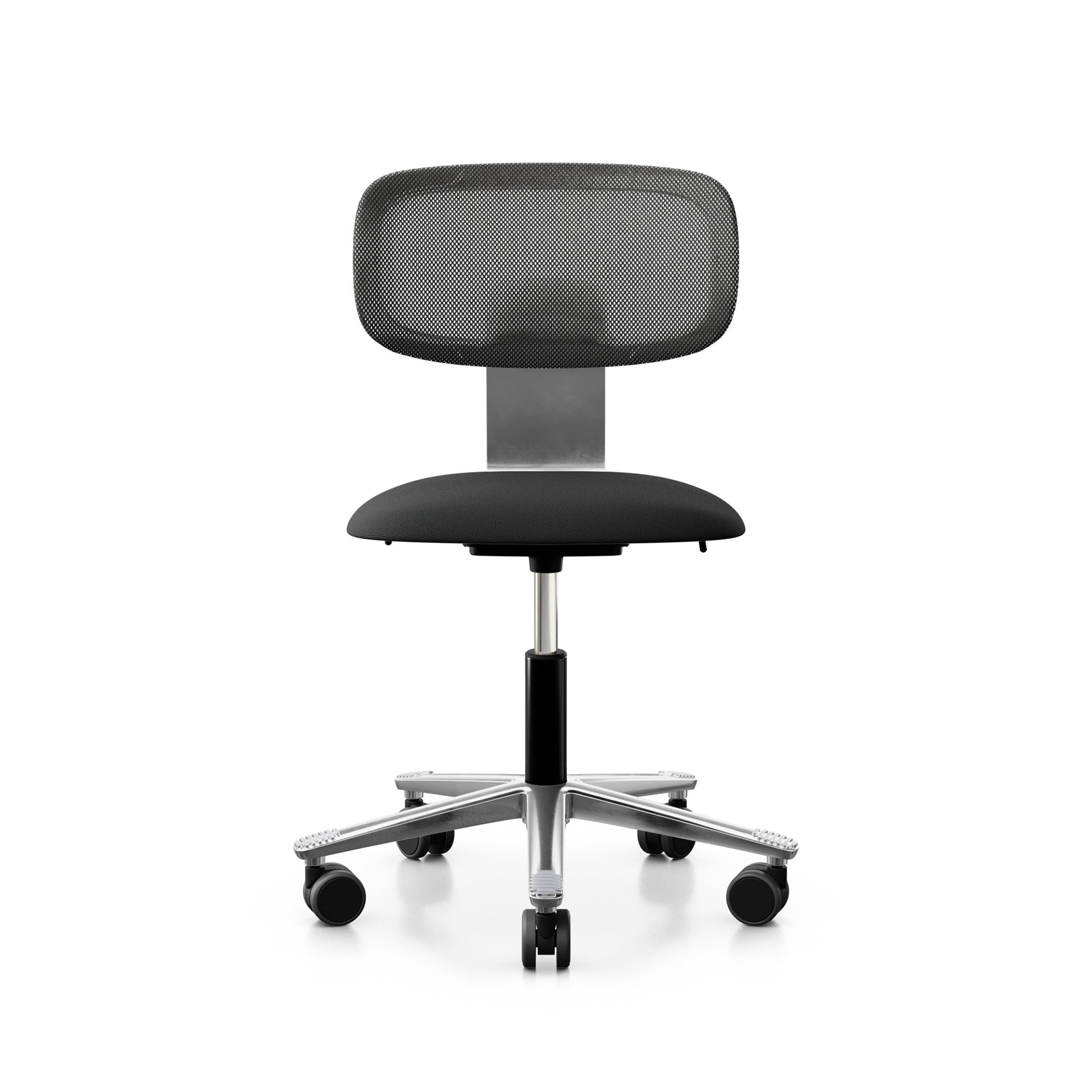 Image of Arbeitsstuhl HAG Tion 2340 Mesh ohne Armlehnen, Schwarz/Verchromt, Neu, Ergonomischer Stuhl - ideal für flexibles Arbeiten