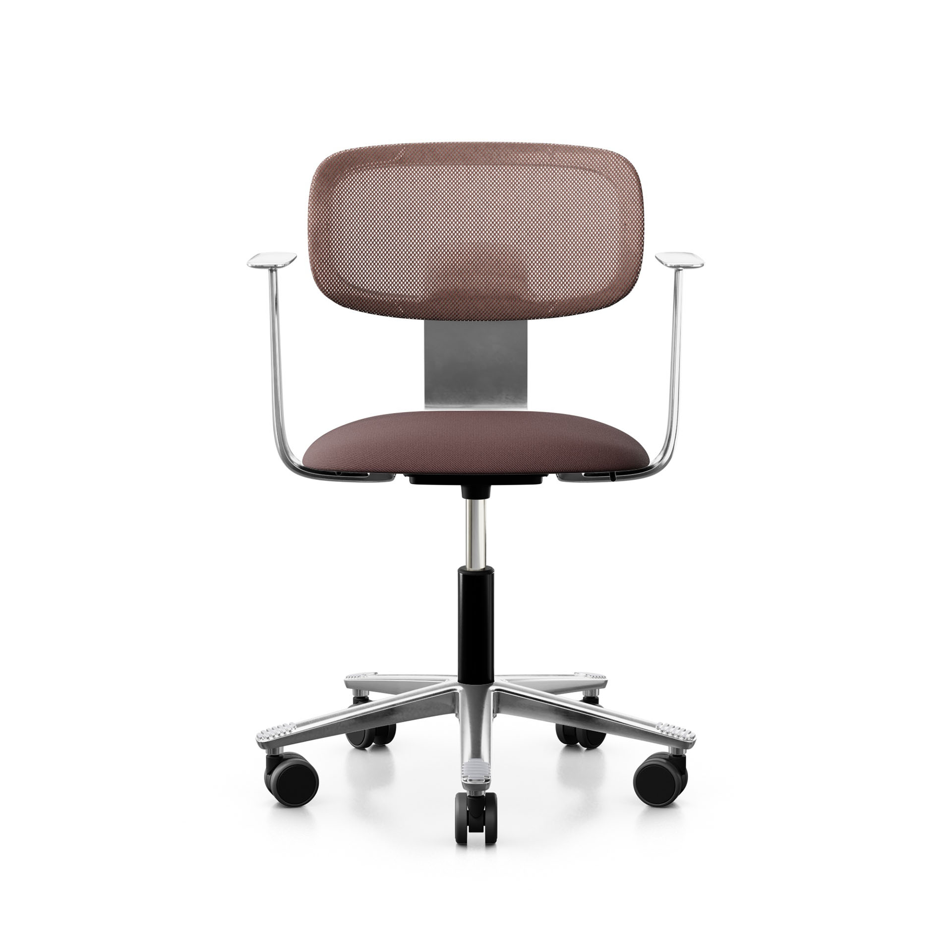 Image of Arbeitsstuhl HAG Tion 2340 Mesh mit Fixarmlehnen, Braun/Verchromt, Neu, Ergonomischer Stuhl - ideal für flexibles Arbeiten