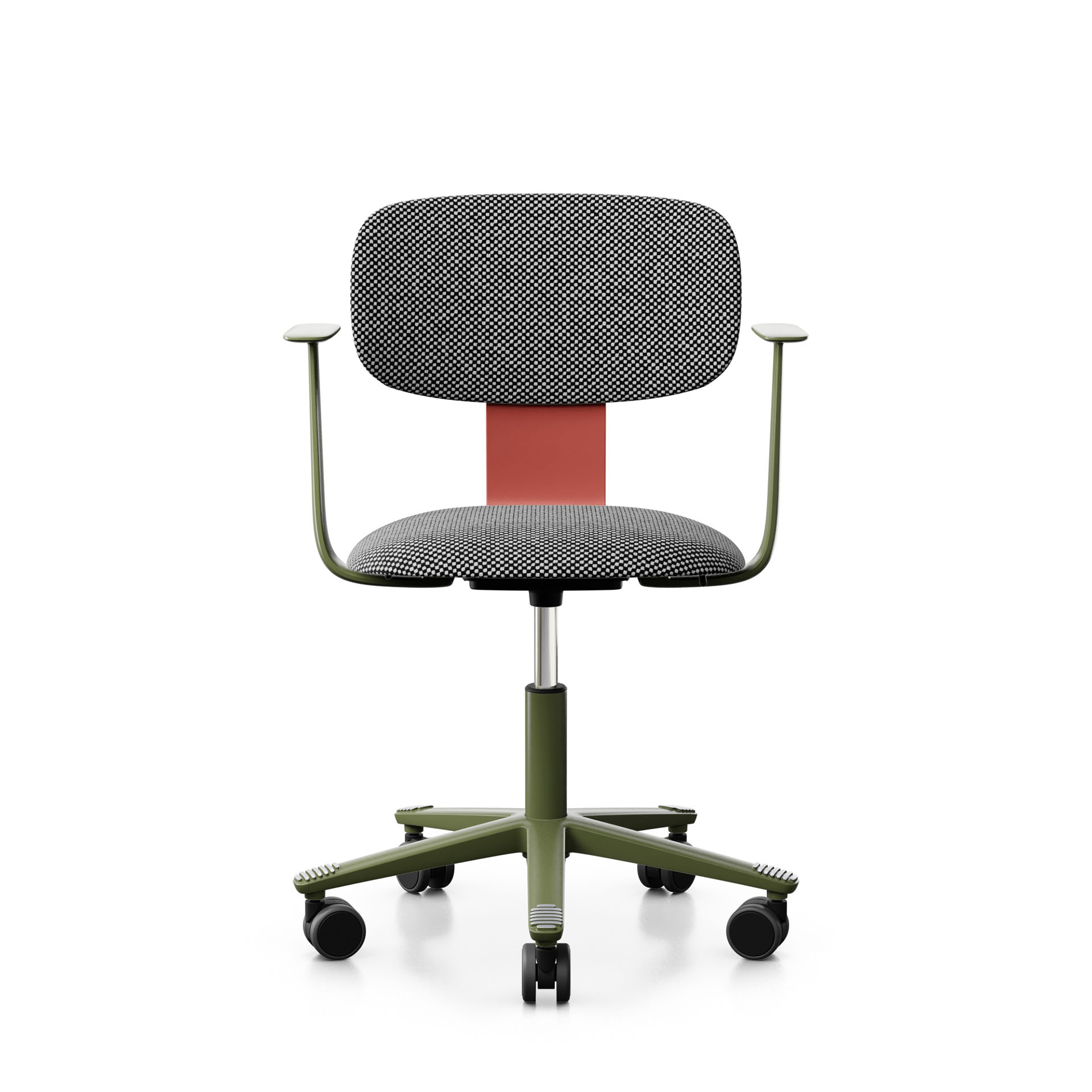 Image of Arbeitsstuhl HAG Tion 2160 mit Fixarmlehnen, Grau/Grün, Neu, Ergonomischer Stuhl - ideal für flexibles Arbeiten