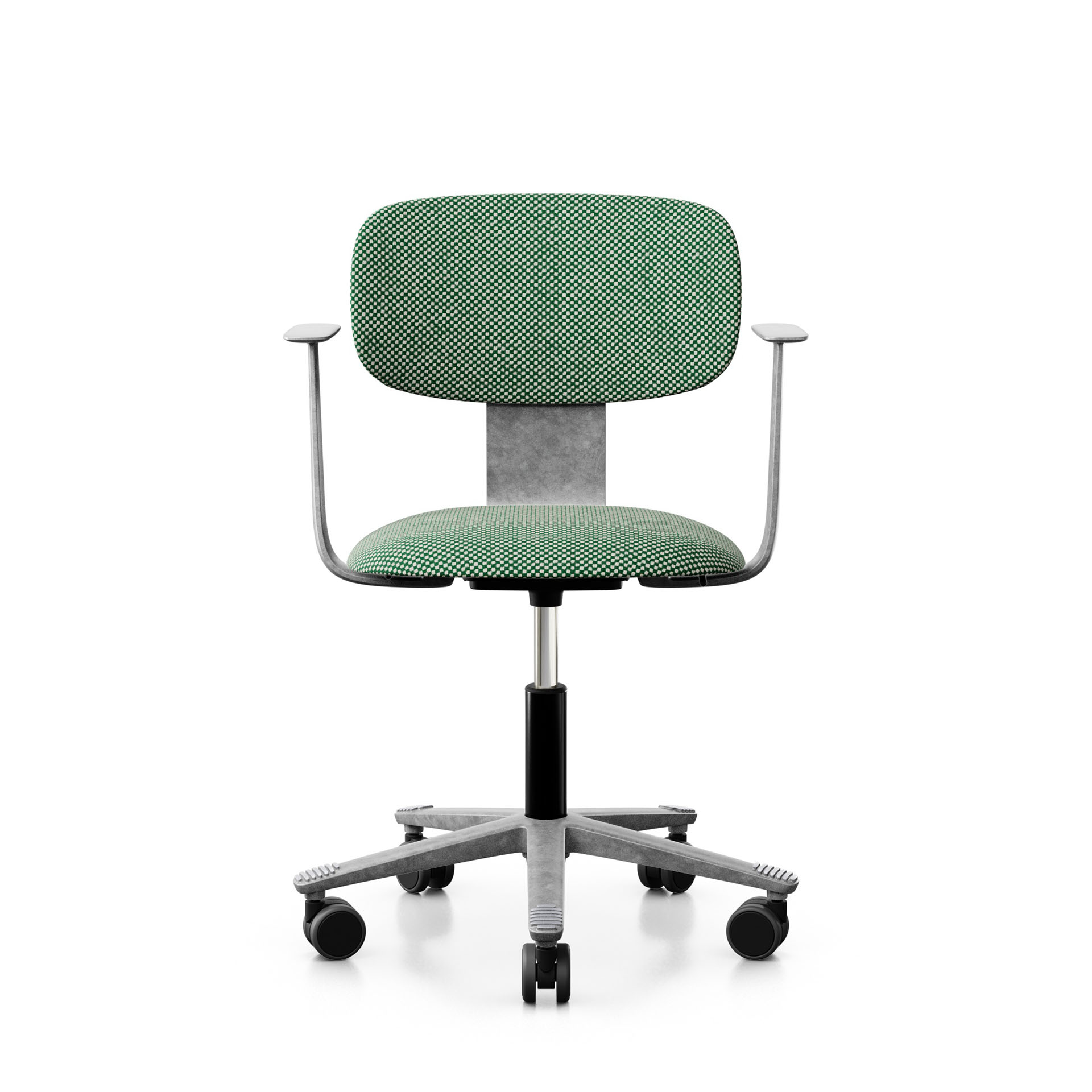 Image of Arbeitsstuhl HAG Tion 2160 mit Fixarmlehnen, Grün/Silbergrau, Neu, Ergonomischer Stuhl - ideal für flexibles Arbeiten