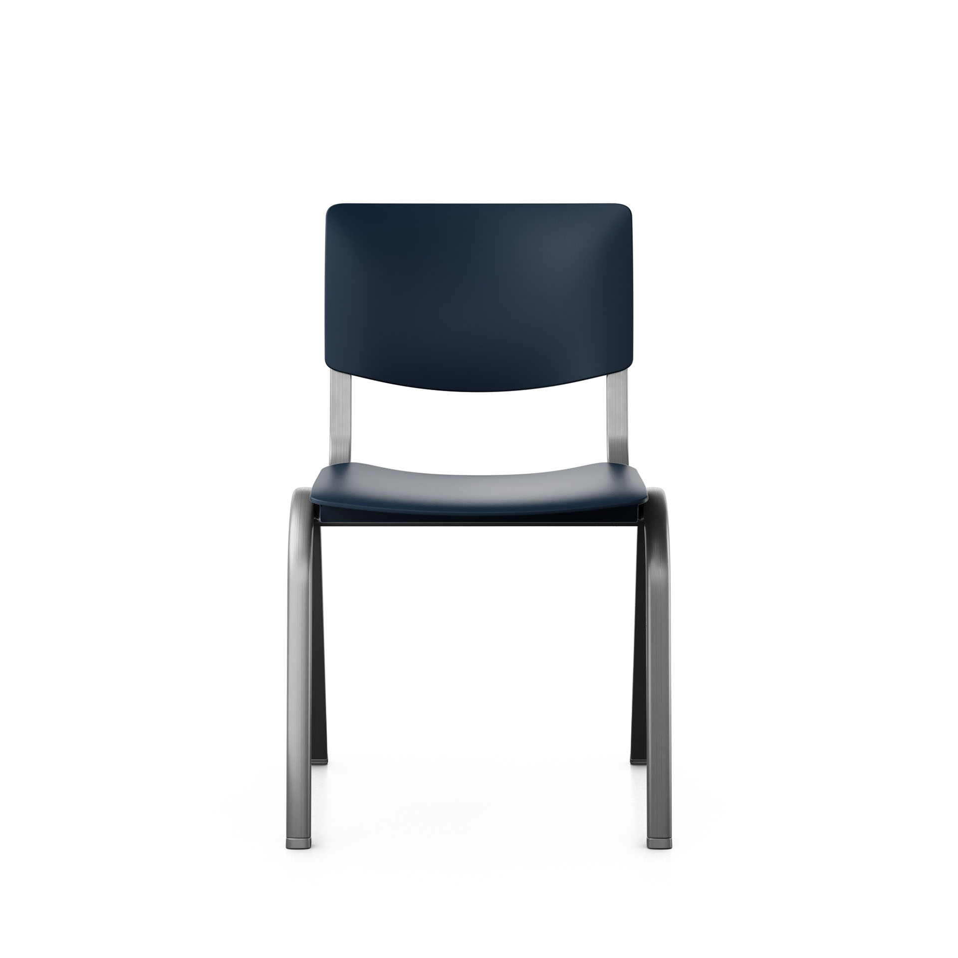 Image of Stapelbarer Stuhl HAG Celi 9100 Dunkelblau/Silbergrau ohne Armlehnen, Neu – Perfekt für Büro und Empfang