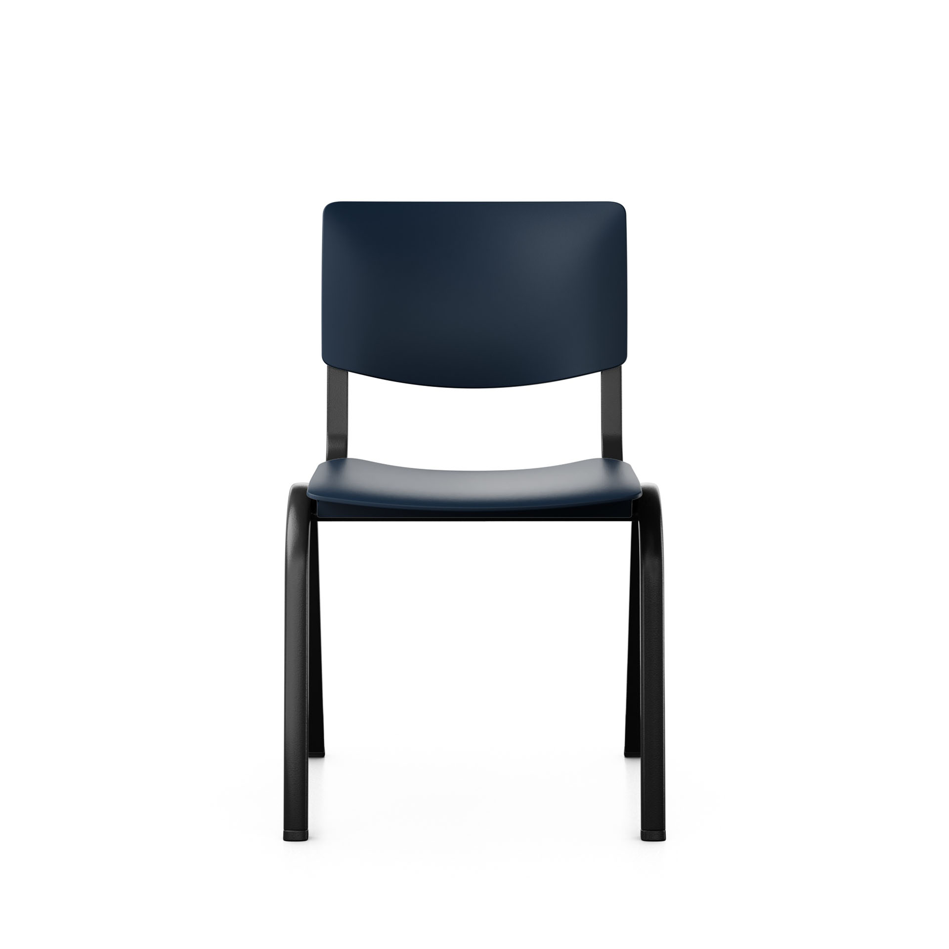 Image of Stapelbarer Stuhl HAG Celi 9100 Dunkelblau/Schwarz ohne Armlehnen, Neu – Perfekt für Büro und Empfang