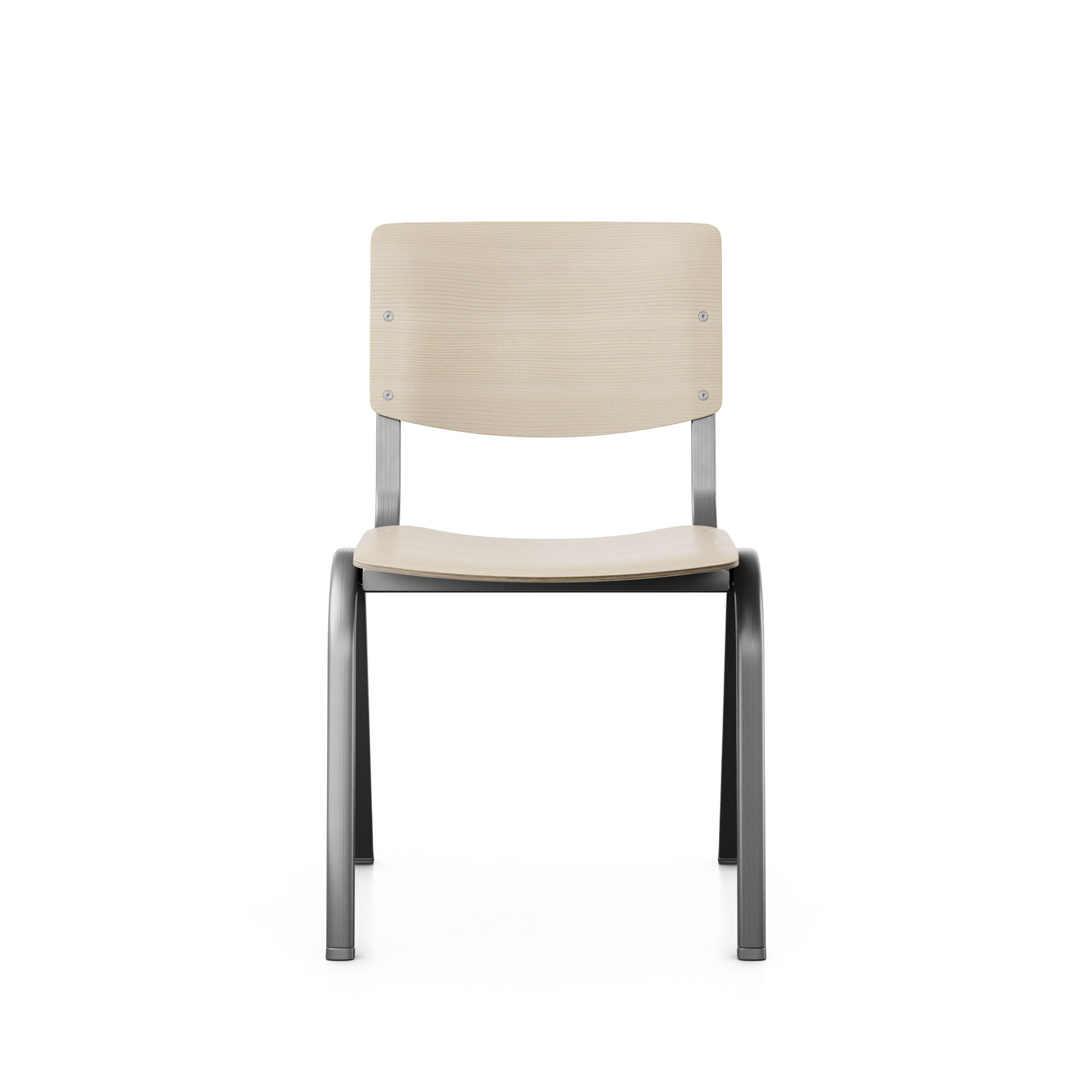 Image of Holz Stapelstuhl HAG Celi 9200 Esche/Silbergrau ohne Armlehnen, Neu – Perfekt für Büro und Empfang