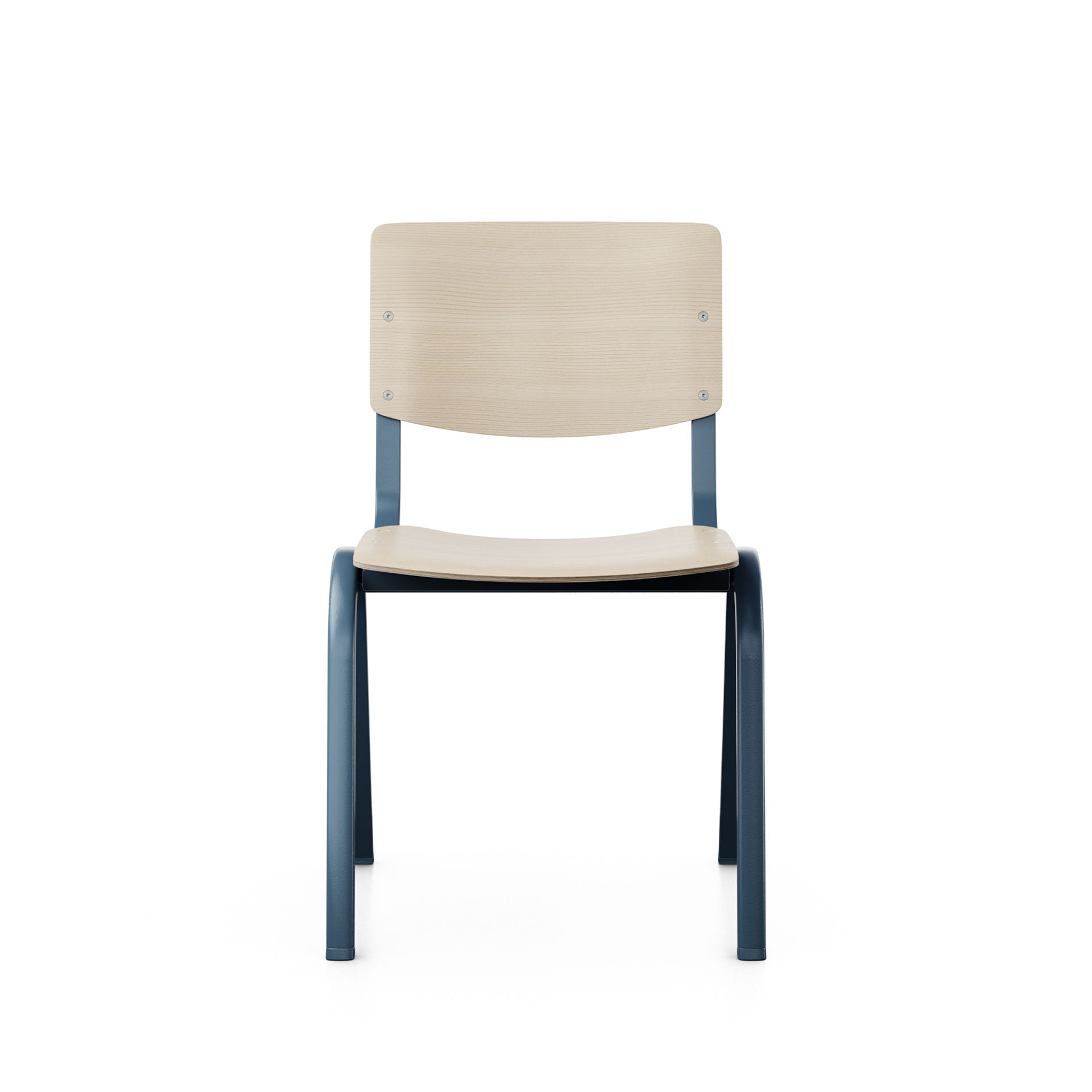 Image of Holz Stapelstuhl HAG Celi 9200 Esche/Blau ohne Armlehnen, Neu – Perfekt für Büro und Empfang