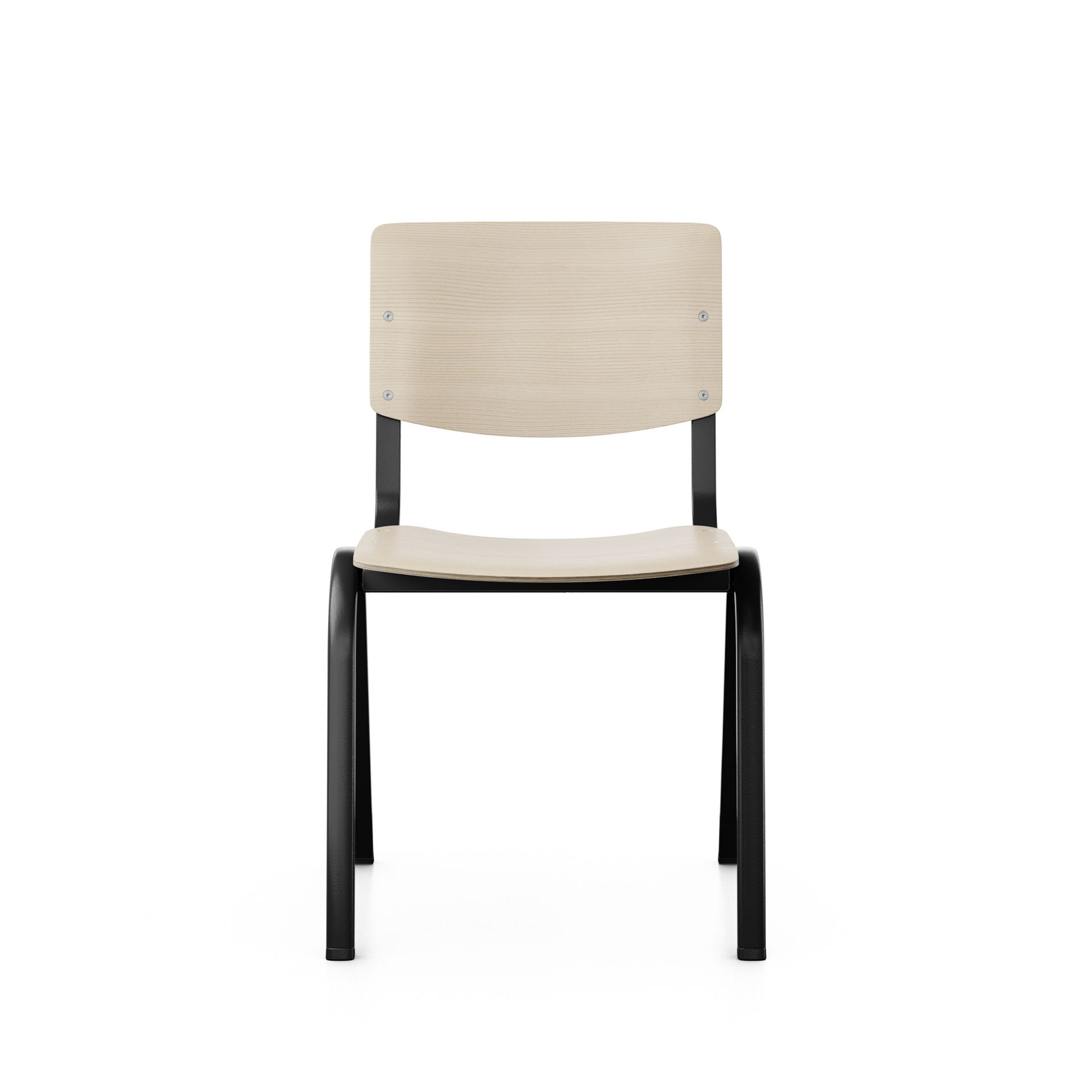 Image of Holz Stapelstuhl HAG Celi 9200 Esche/Schwarz ohne Armlehnen, Neu – Perfekt für Büro und Empfang